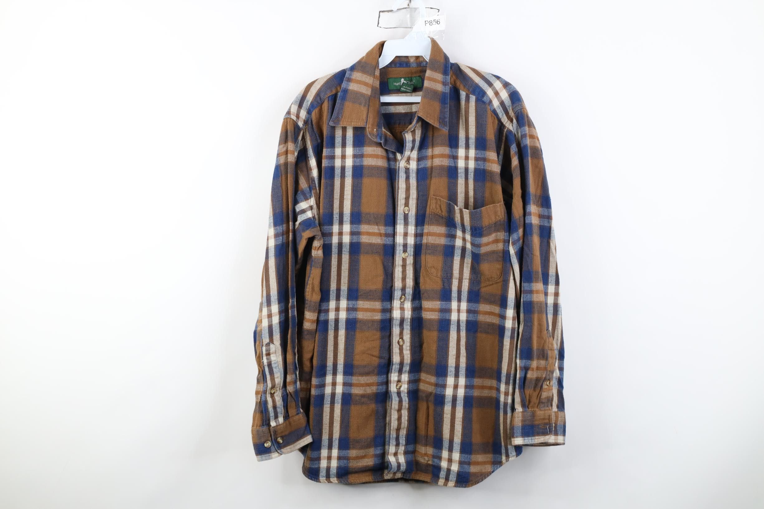 Vintage Vintage 90s Streetwear Flannel Collared Button Shirt Plaid Size US L / EU 52-54 / 3 - 1 Thumbnail