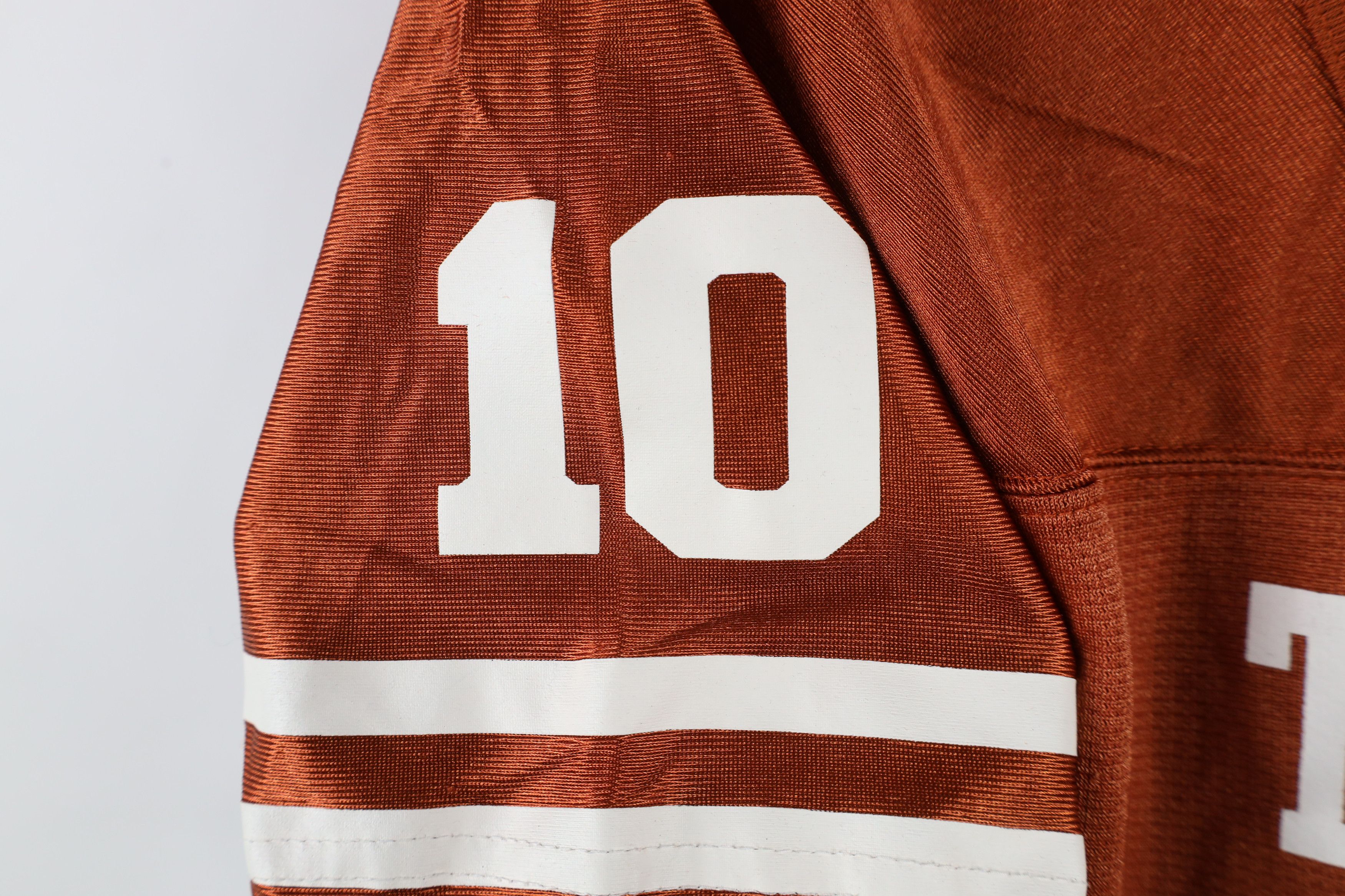 Nike × Vintage Vintage Y2K Nike University of Texas Football Jersey #10 Size L / US 10 / IT 46 - 9 Thumbnail