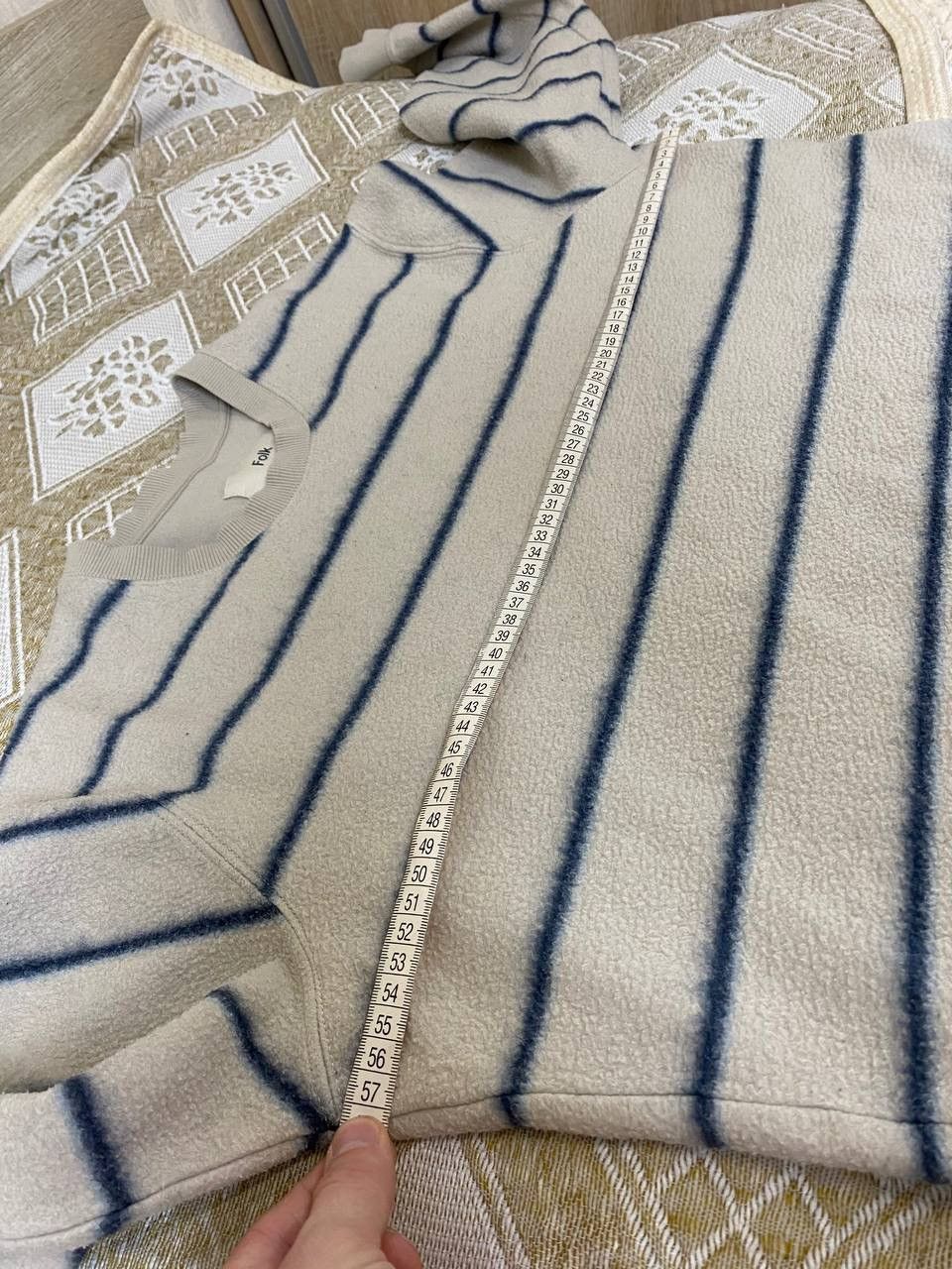 Folk 🔥 Folk Oversized Striped Fleece Sweatshirt Pullover Sweater Size US S / EU 44-46 / 1 - 10 Thumbnail