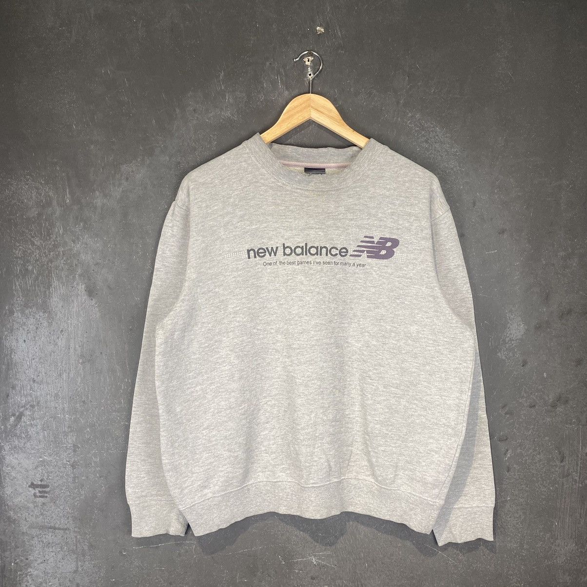 New Balance × Vintage y2k Distressed New Balance Boxy Crewneck Size US L / EU 52-54 / 3 - 1 Thumbnail