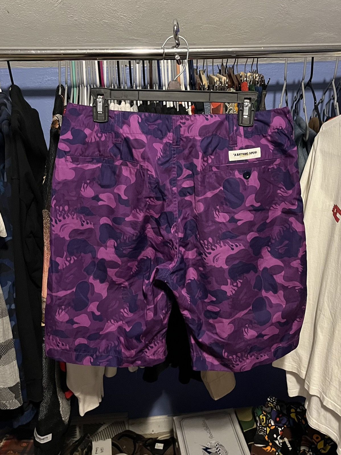 Bape Fire Camo Shorts Size US 34 / EU 50 - 3 Thumbnail