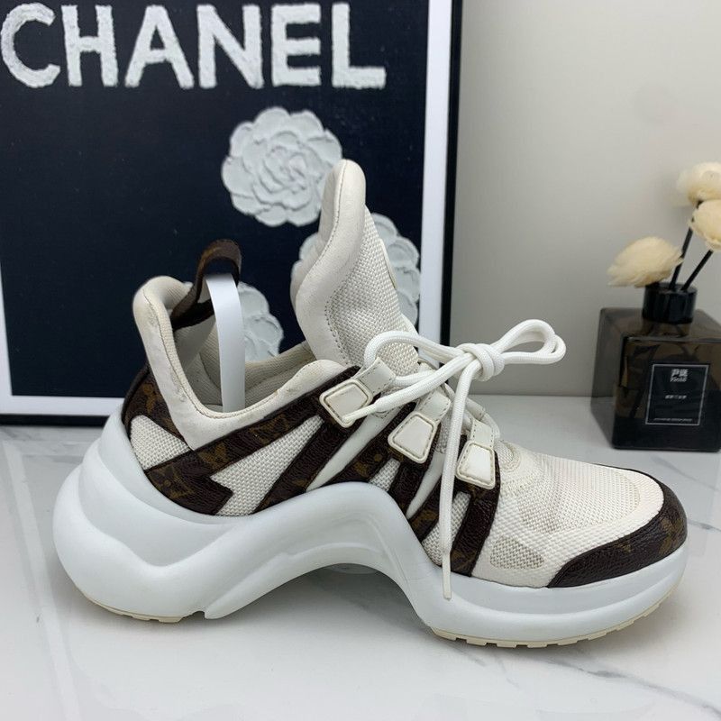 Louis Vuitton Louis Vuitton High-Top Thick Sole Sneakers - Size US 5.5 / EU 38 - 7 Thumbnail