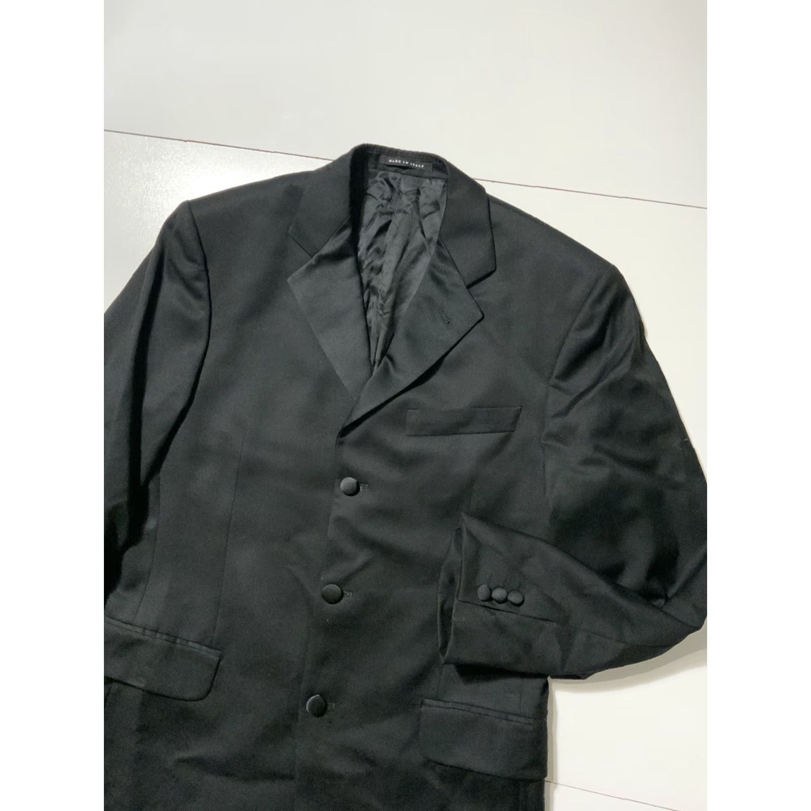 Loro Piana VINTAGE Loro Piana Super 120’s Lubiam Made In Italy Virgin Wool Blazer Jacket Blazer Men 38R Black Wool Blazer 3 Button Italy Size 38R - 4 Thumbnail