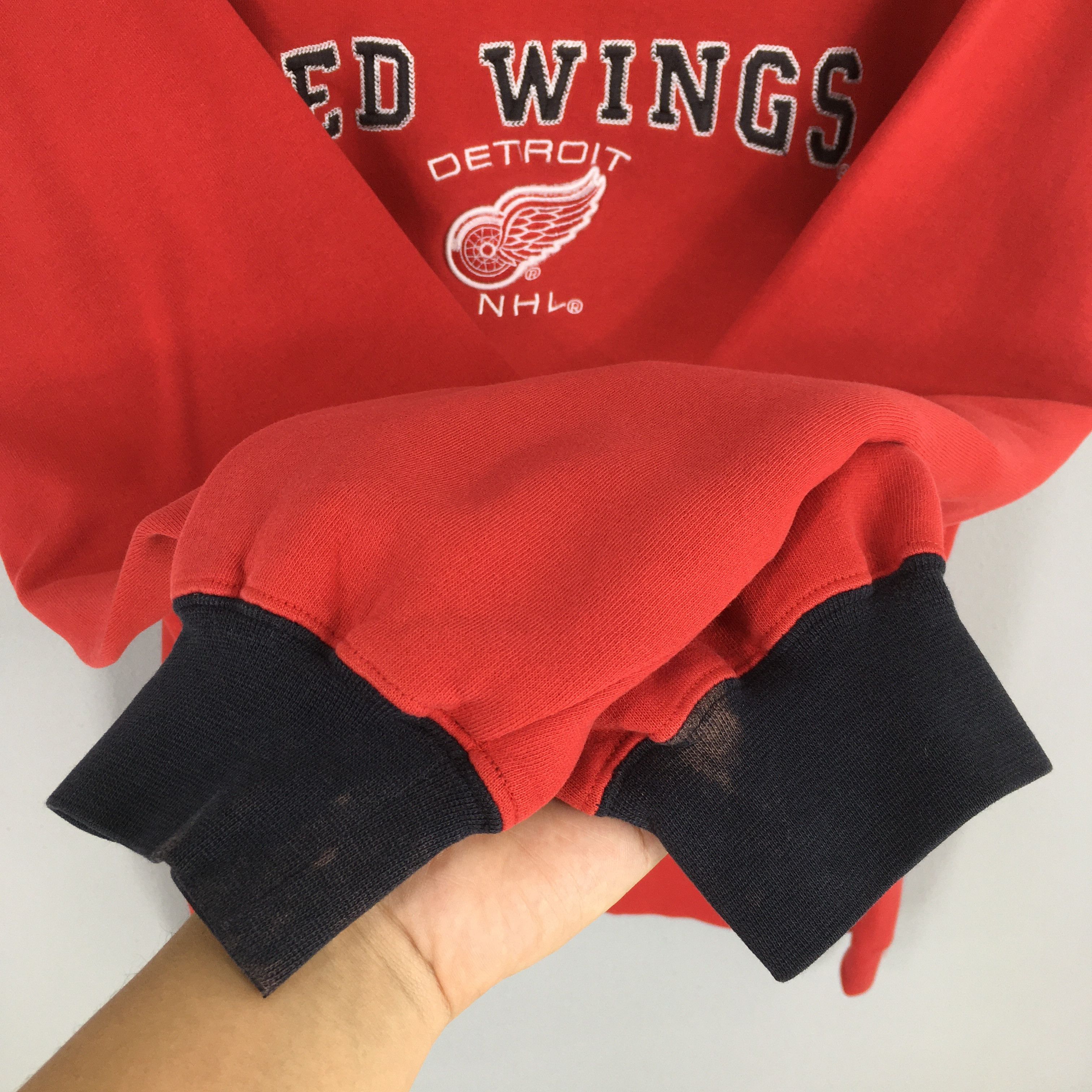 NHL × Red Wing × Vintage Vintage Detroit Red Wings NHL Sweatshirt XLarge Size US XL / EU 56 / 4 - 4 Thumbnail