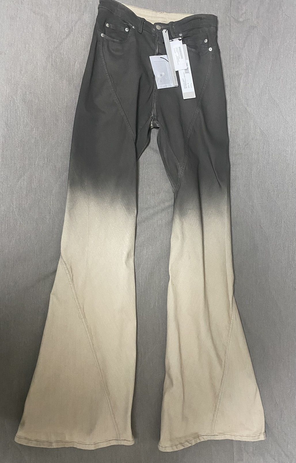 image of Rick Owens Bias Bootcut Jeans in Black, Men's (Size 30)