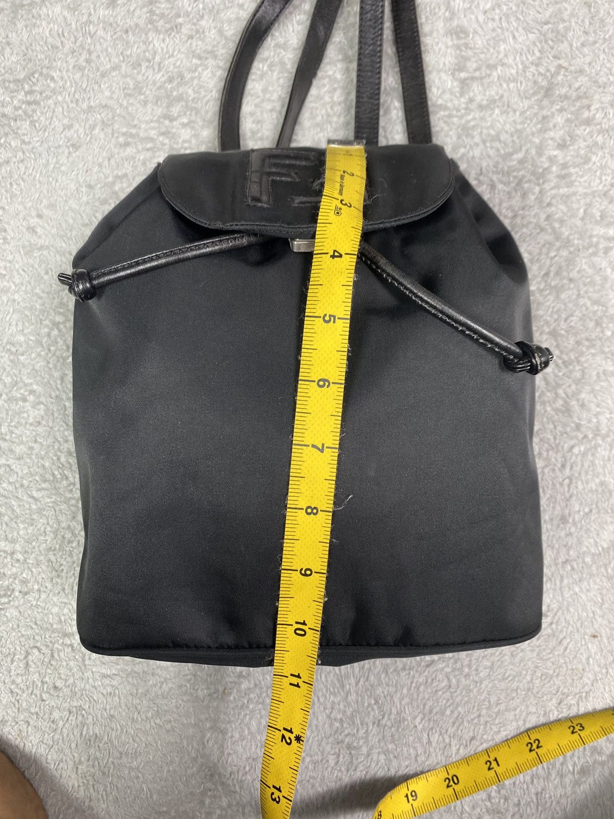 Fendi Vintage Fendi Roma Black Nylon Backpack Size ONE SIZE - 10 Thumbnail