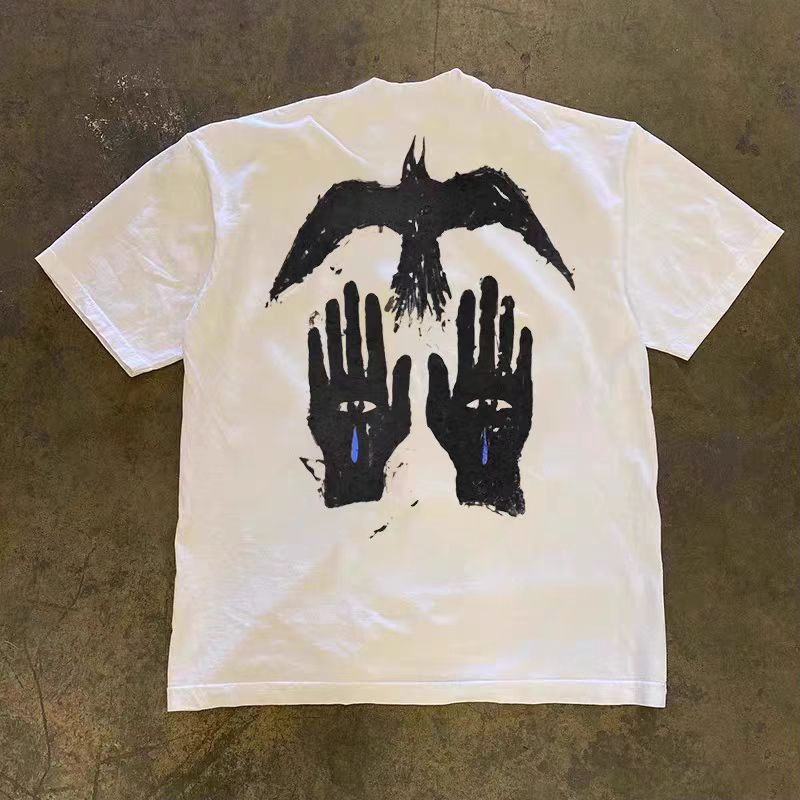 Other White street washed retro palm print tee Size US M / EU 48-50 / 2 - 1 Thumbnail