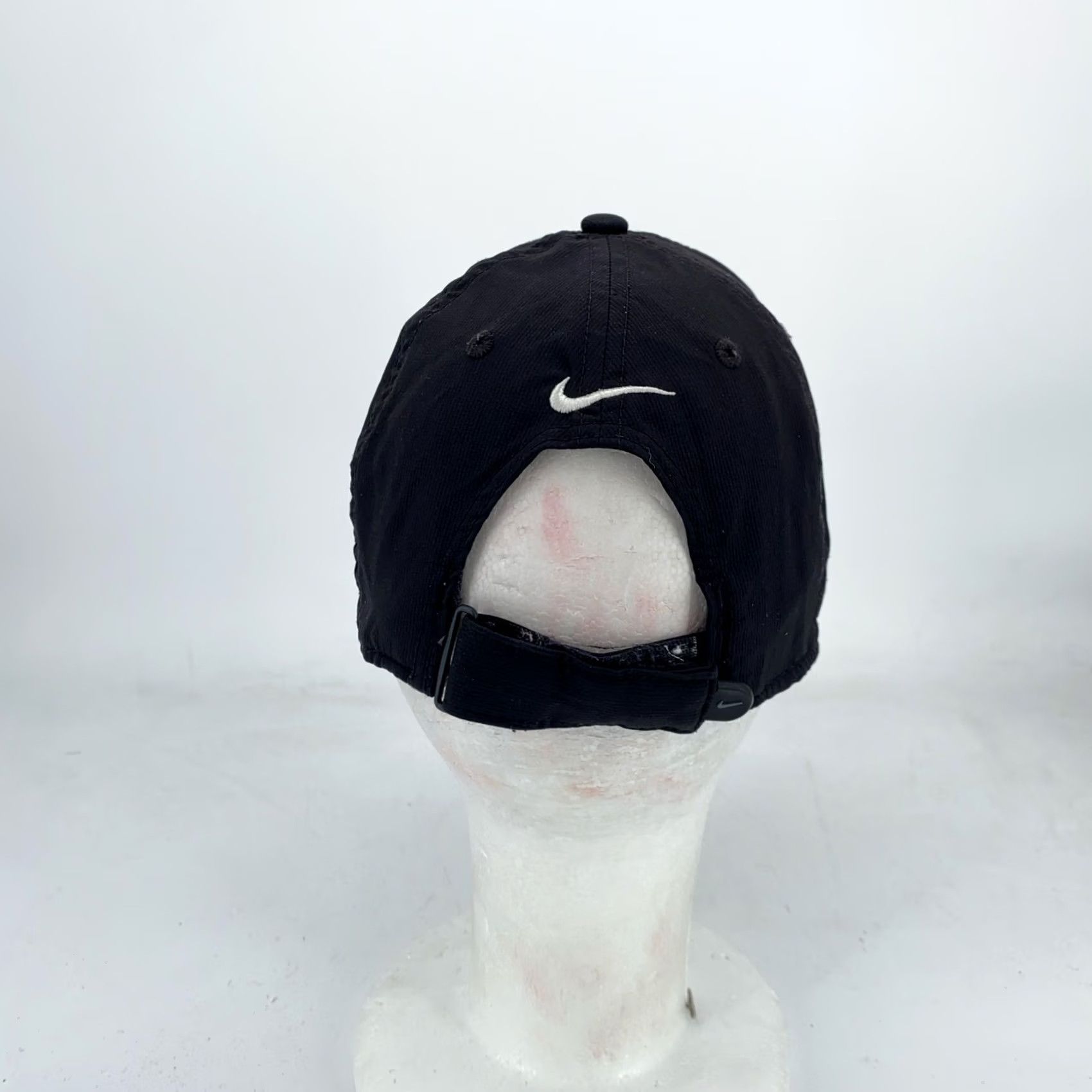 Nike Nike Legacy91 Dri-Fit Swoosh Golf Hat Cap Strap Back Black Mens Size ONE SIZE - 4 Thumbnail