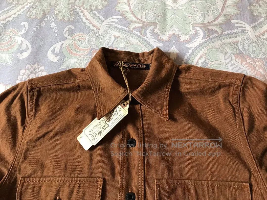 Rising Sun & Co. Rising Sun Brown Work Shirt XS. Size US XS / EU 42 / 0 - 5 Thumbnail