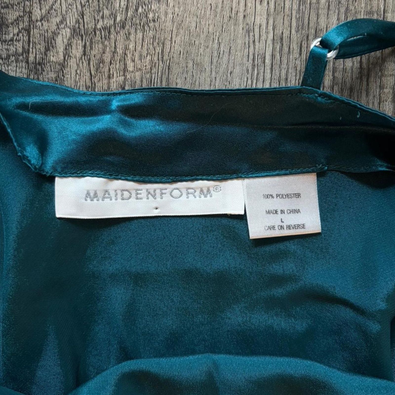Other Maidenform teal satin slip dress Size M / US 6-8 / IT 42-44 - 2 Thumbnail