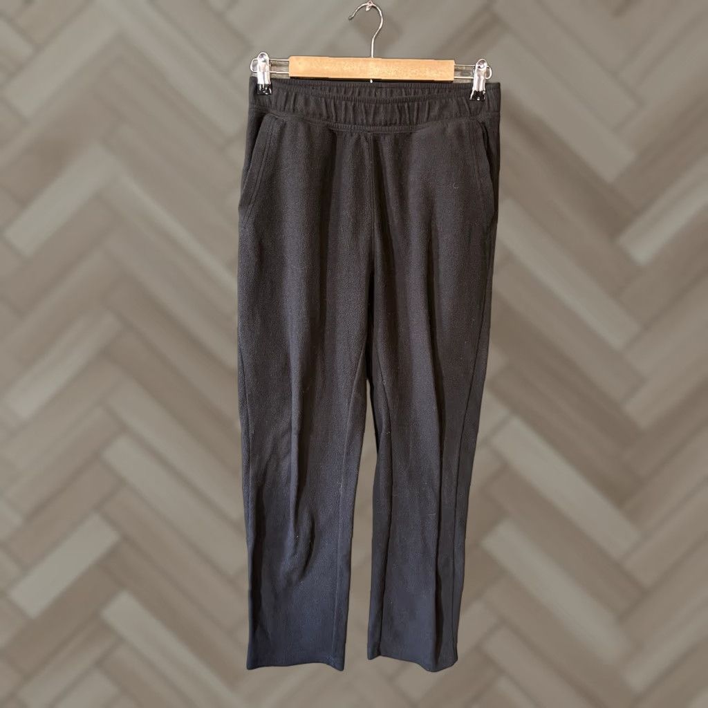 Old Navy OLD NAVY Womens Black Fleece Sweatpants Drawstring Size 2XL Pants Women's Activewear 2XL Black Sweatpants Size 40" / US 18 - 1 Thumbnail