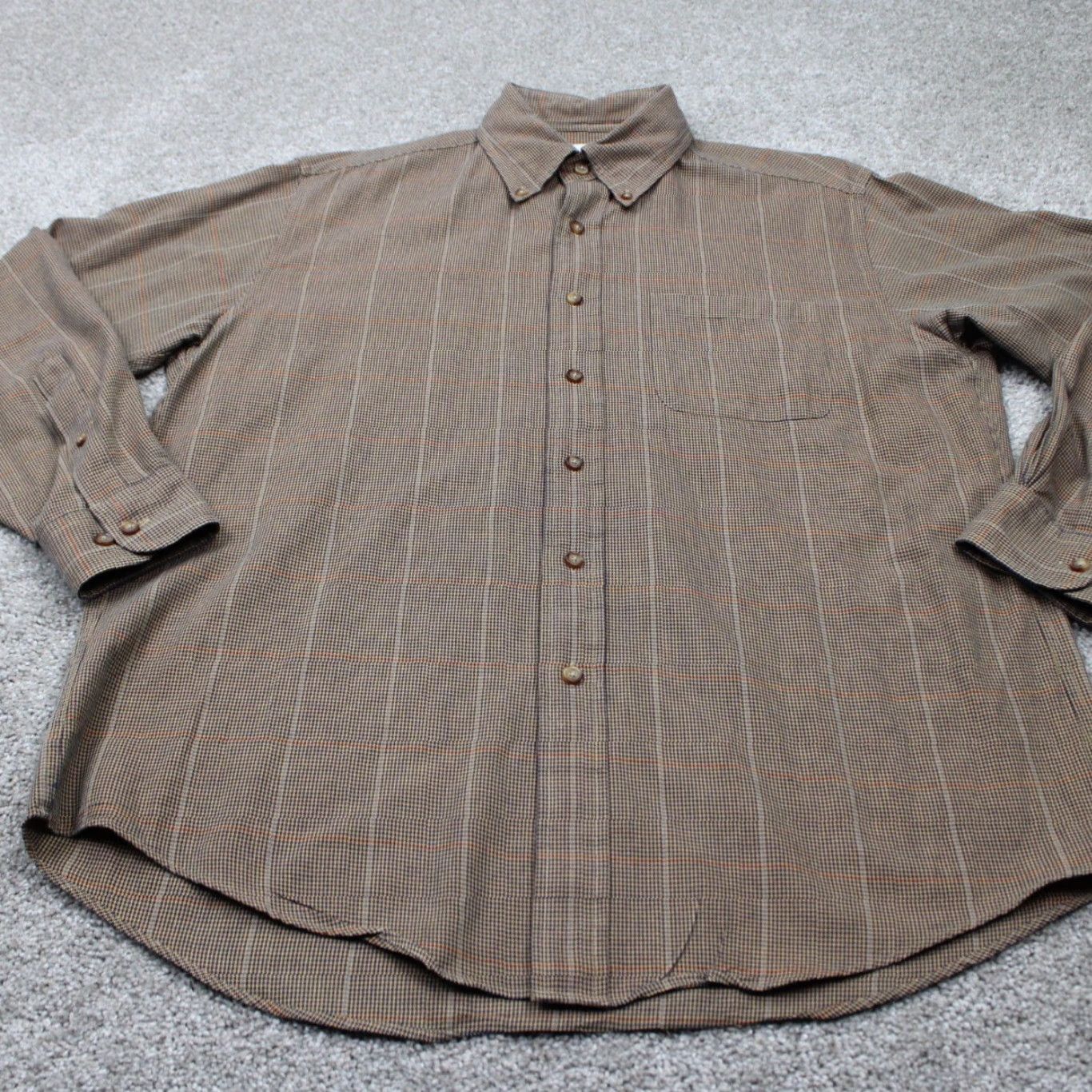 Brooks Brothers Brooks Brothers 346 BrooksFlannel Shirt Mens Medium Cotton/Wool Yellow/Blue L/S Size US M / EU 48-50 / 2 - 2 Thumbnail