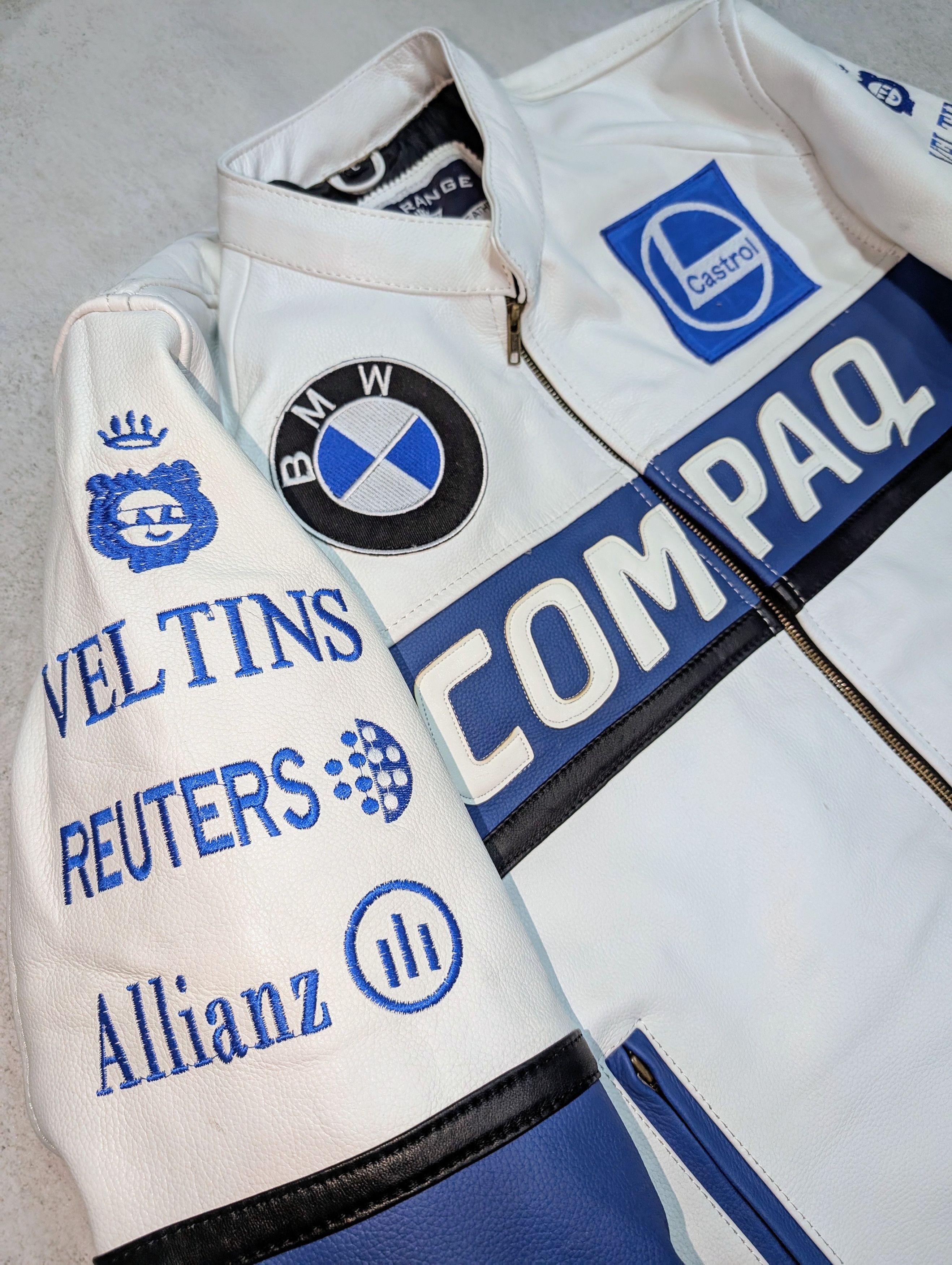 NASCAR 🔥 BMW 🏎️ Racing Leather Jacket Rare Streetwear L Size US M / EU 48-50 / 2 - 5 Thumbnail