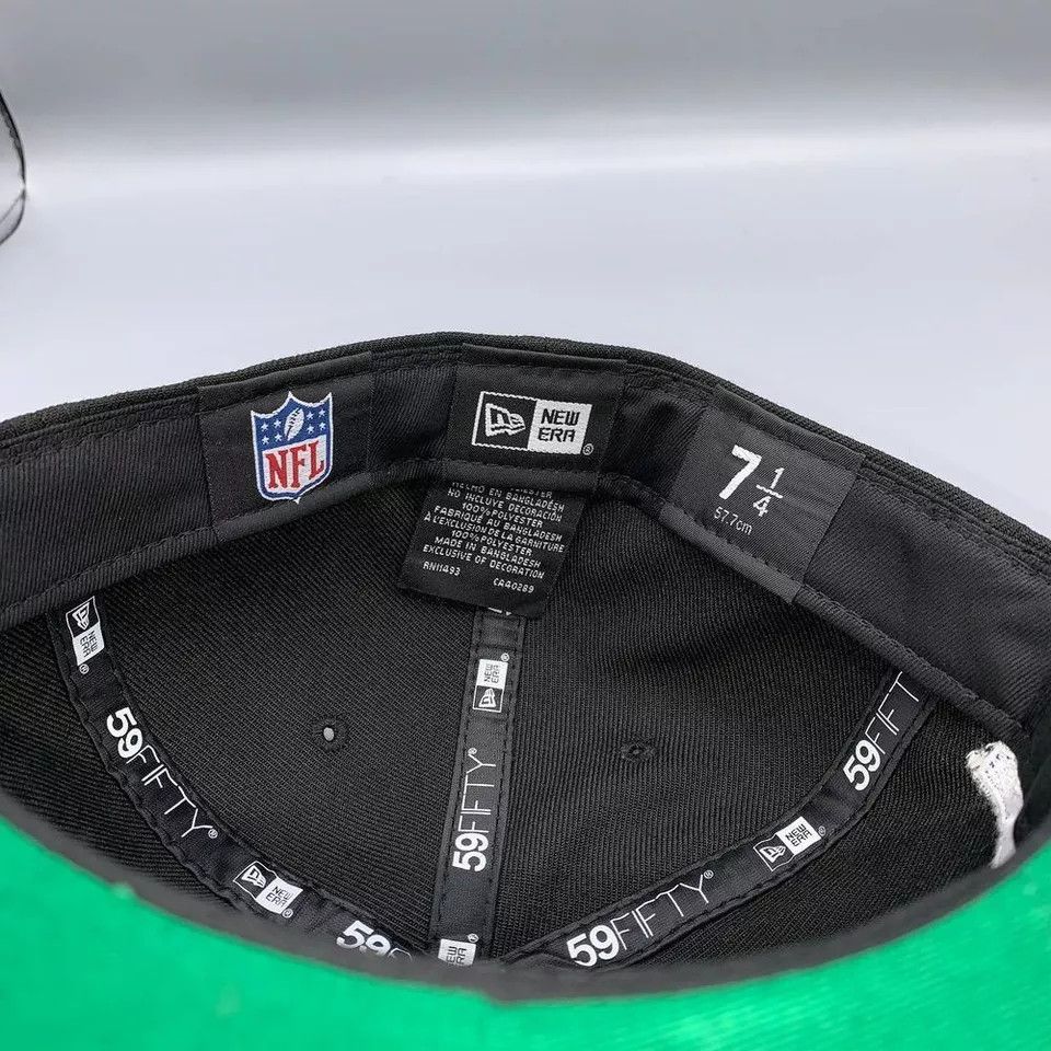 New Era Atlanta Falcons Hat Men 7 1/4 59Fifty New Era NFL Fitted Cap Size ONE SIZE - 5 Thumbnail