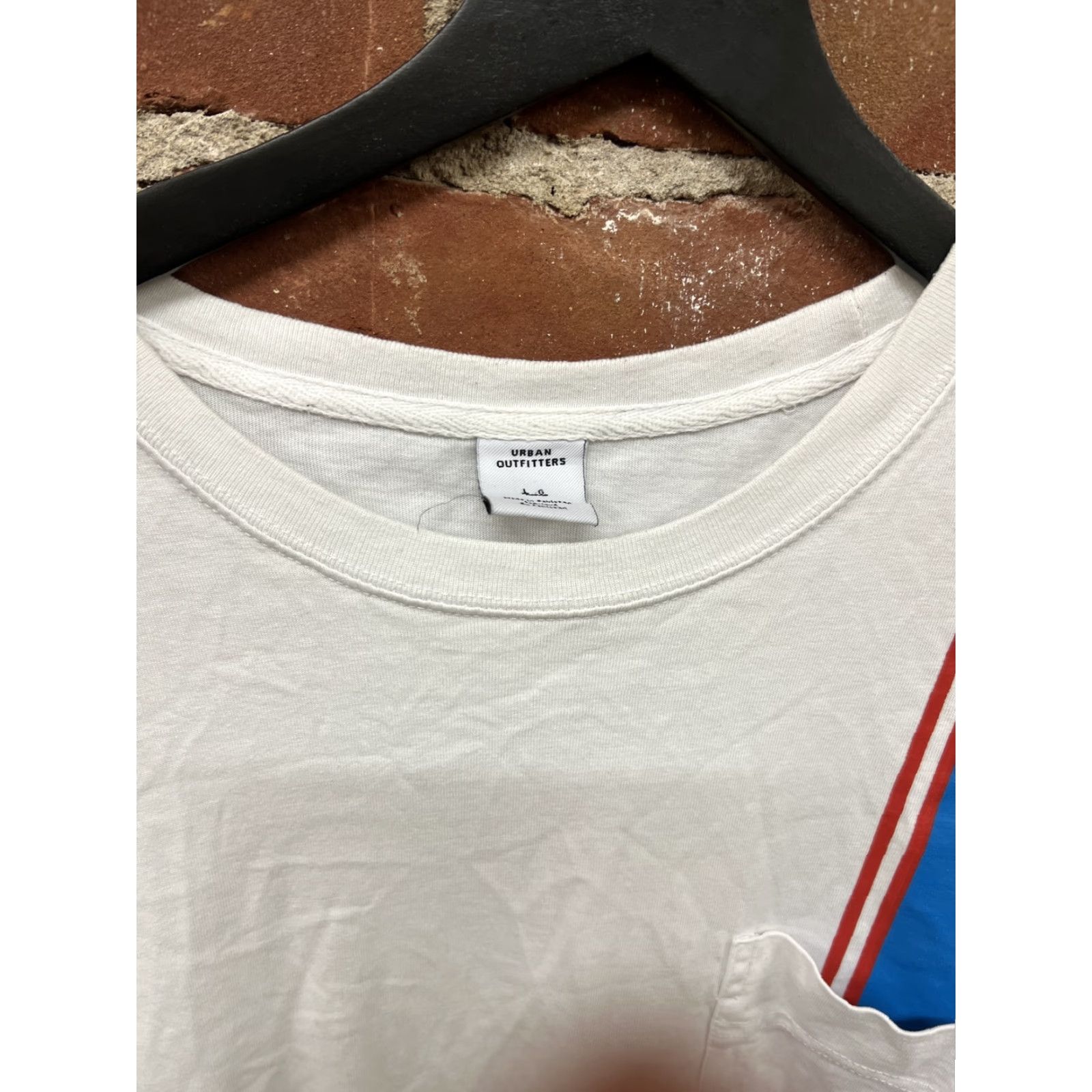 Urban Outfitters UO Urban Outfitters Long Sleeve Pocket Shirt Striped Blue White Large Man Tshirt Pocket Shirt Long Sleeve Size US L / EU 52-54 / 3 - 2 Thumbnail