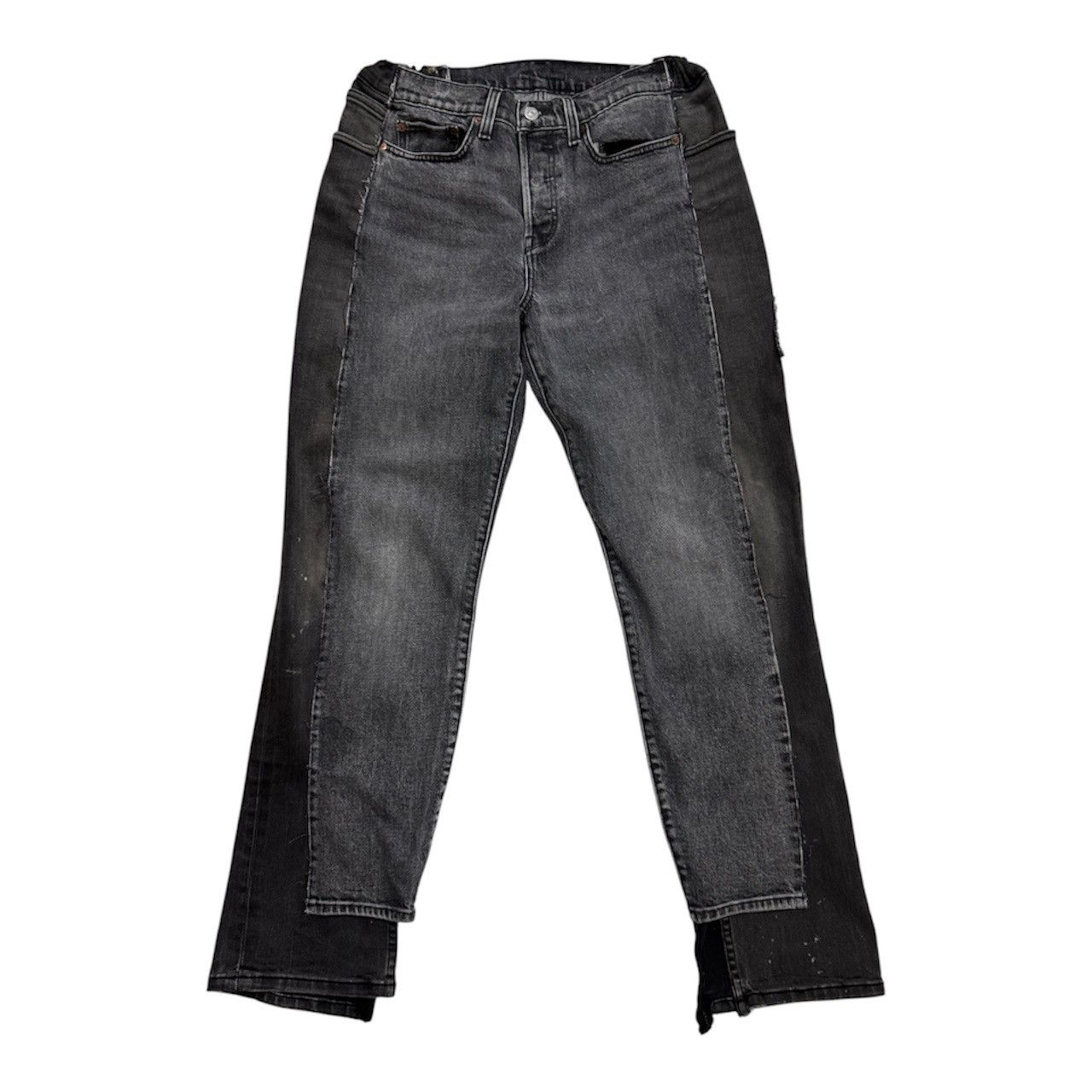 Levi's Reworked Black and Grey Levi’s Denim Jeans One-of-a-Kind Size 30" / US 8 / IT 44 - 1 Thumbnail