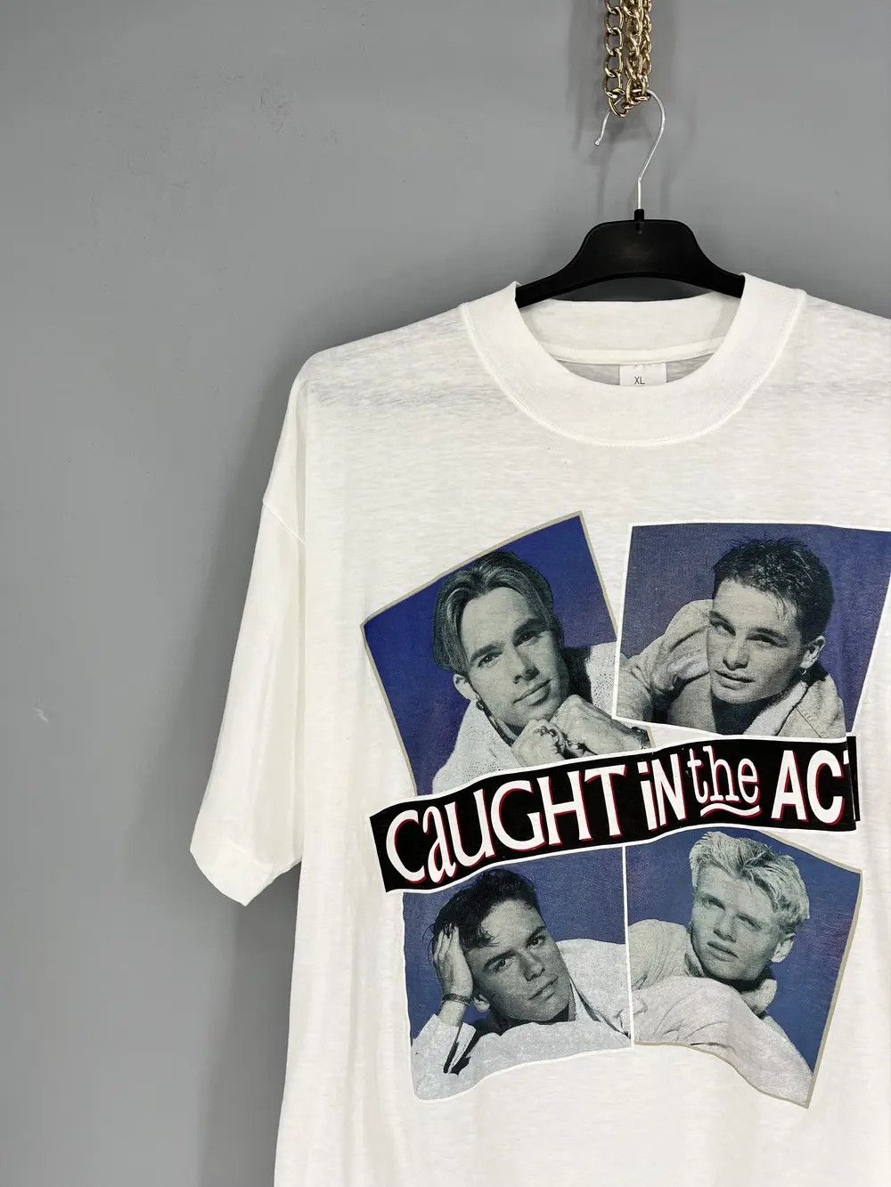 Band Tees Vintage 90's Caught In The Act Band Dance Pop Rock C.I.T.A Size US L / EU 52-54 / 3 - 4 Thumbnail