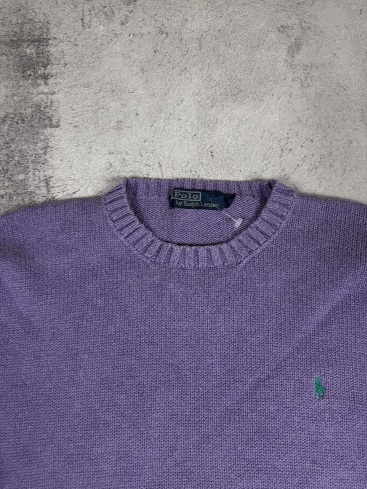 Polo Ralph Lauren Vintage Wool Purple Polo Ralph Lauren Sweatshirt Size US L / EU 52-54 / 3 - 2 Thumbnail