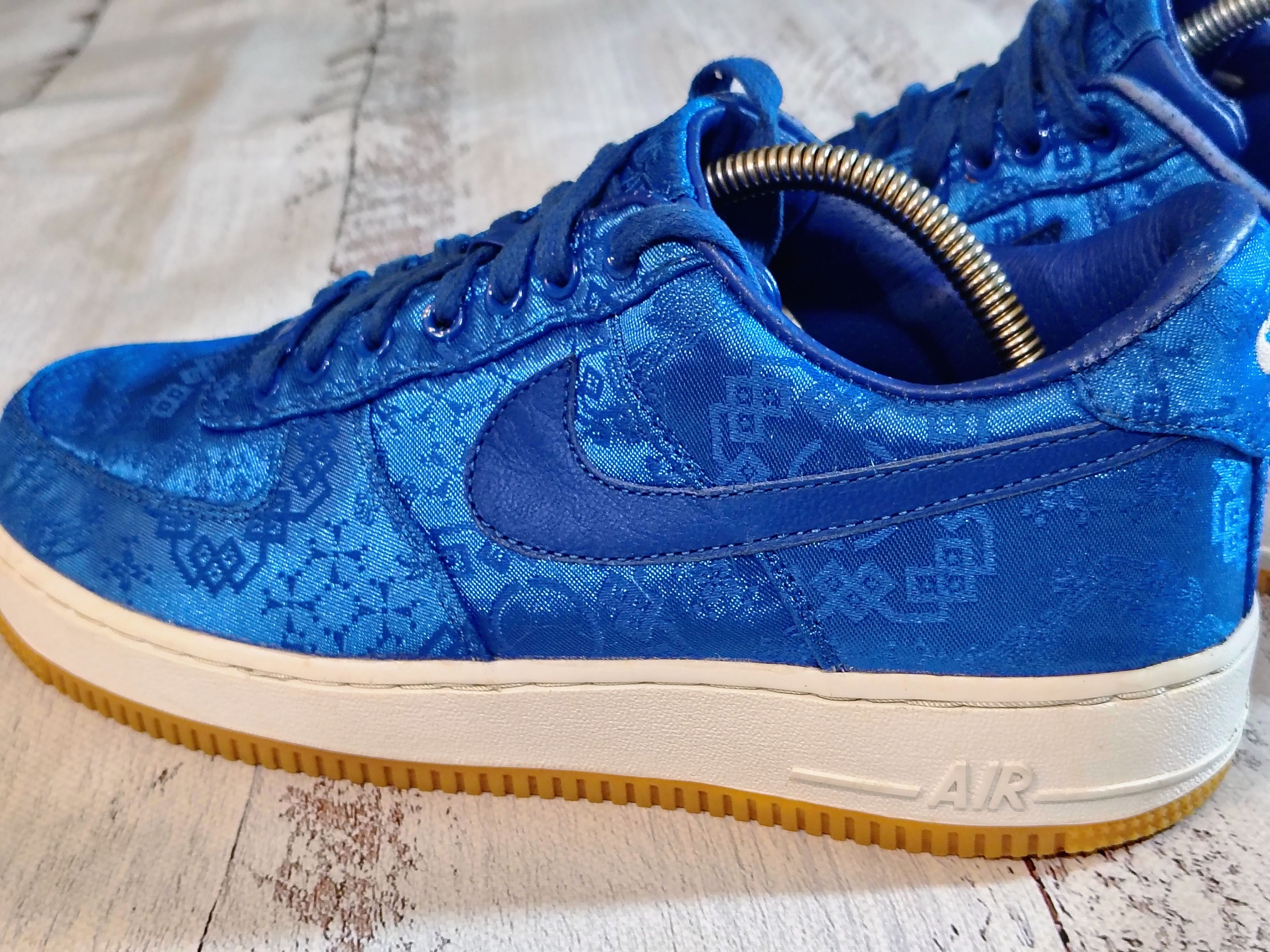 CLOT × Nike Nike Air Force 1 Low Premium CLOT Blue Silk Sz 9 CJ5290-400 Size US 9 / EU 42 - 9 Thumbnail