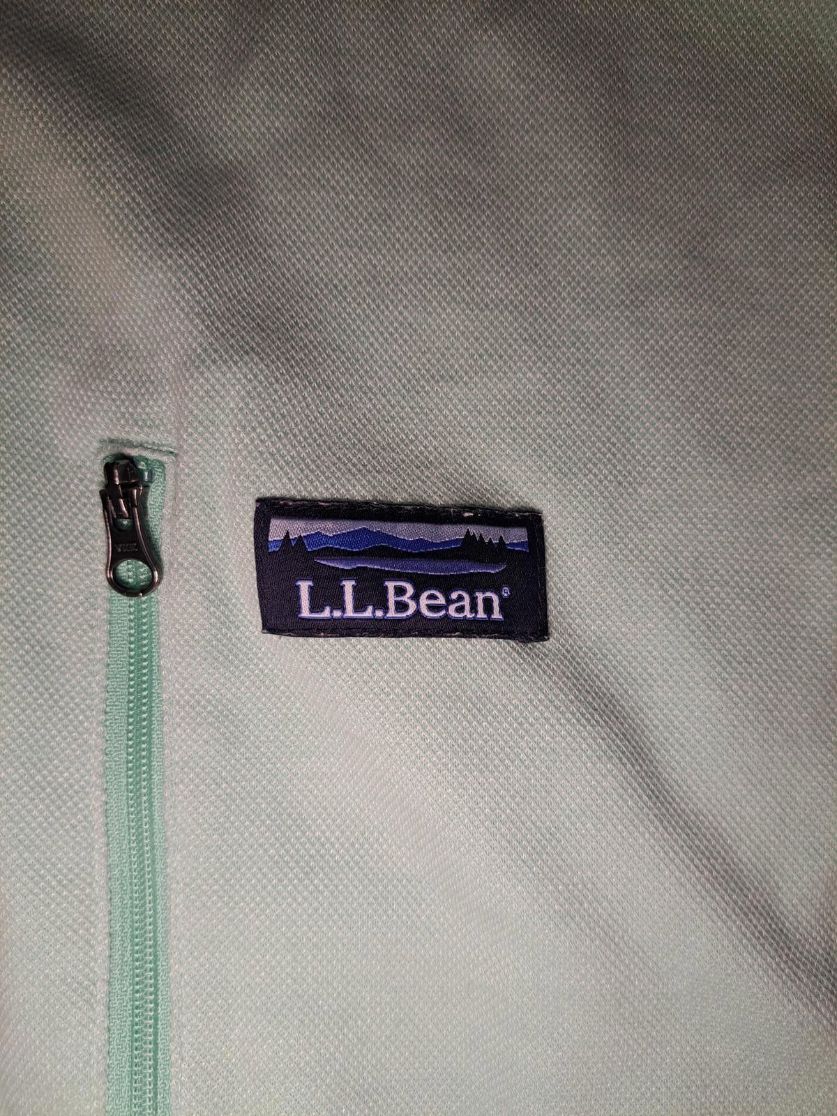 L.L. Bean LL Bean Jacket XXL Big & Tall Light Green Cotton Full Zip Size US XXL / EU 58 / 5 - 2 Thumbnail