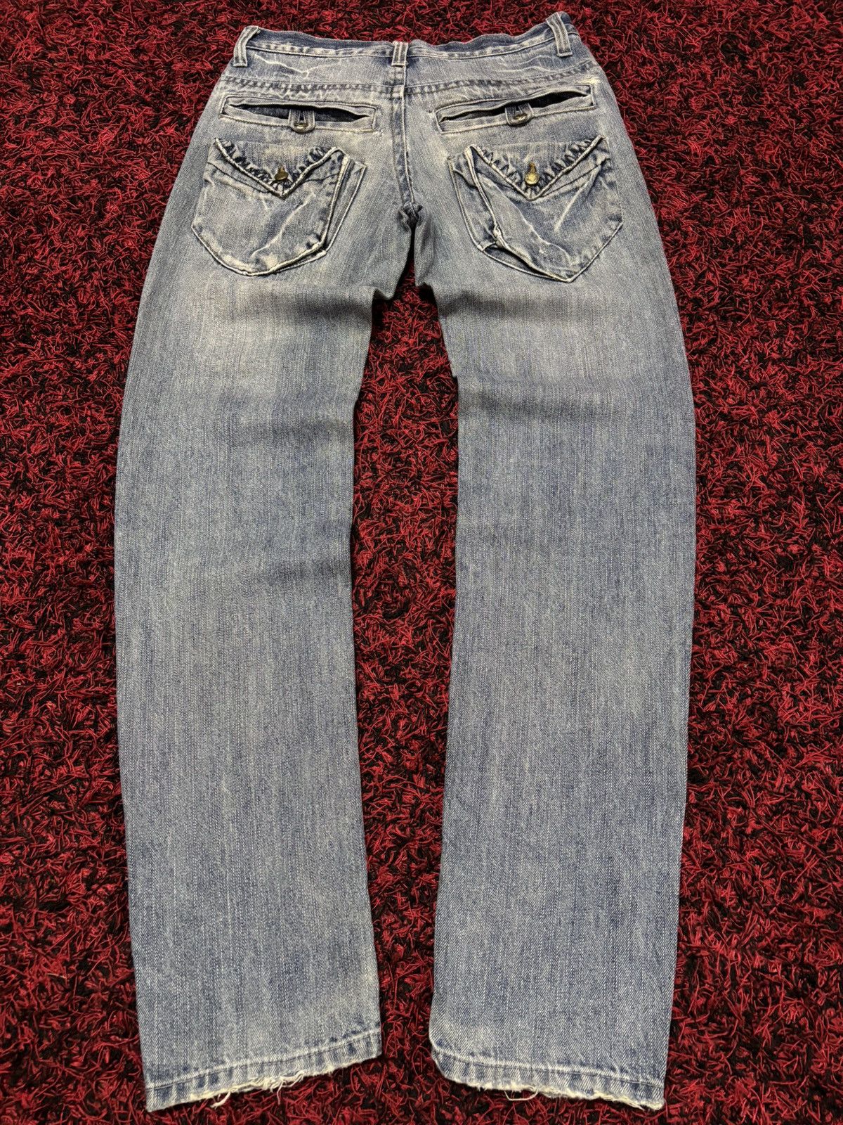 Japanese Brand Vtg Japanese Brand Bondage Punk Jeans Size US 29 - 2 Thumbnail