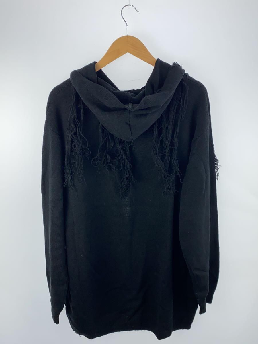 Yohji Yamamoto Oversized Fringe Knit Hoodie Size US L / EU 52-54 / 3 - 2 Thumbnail
