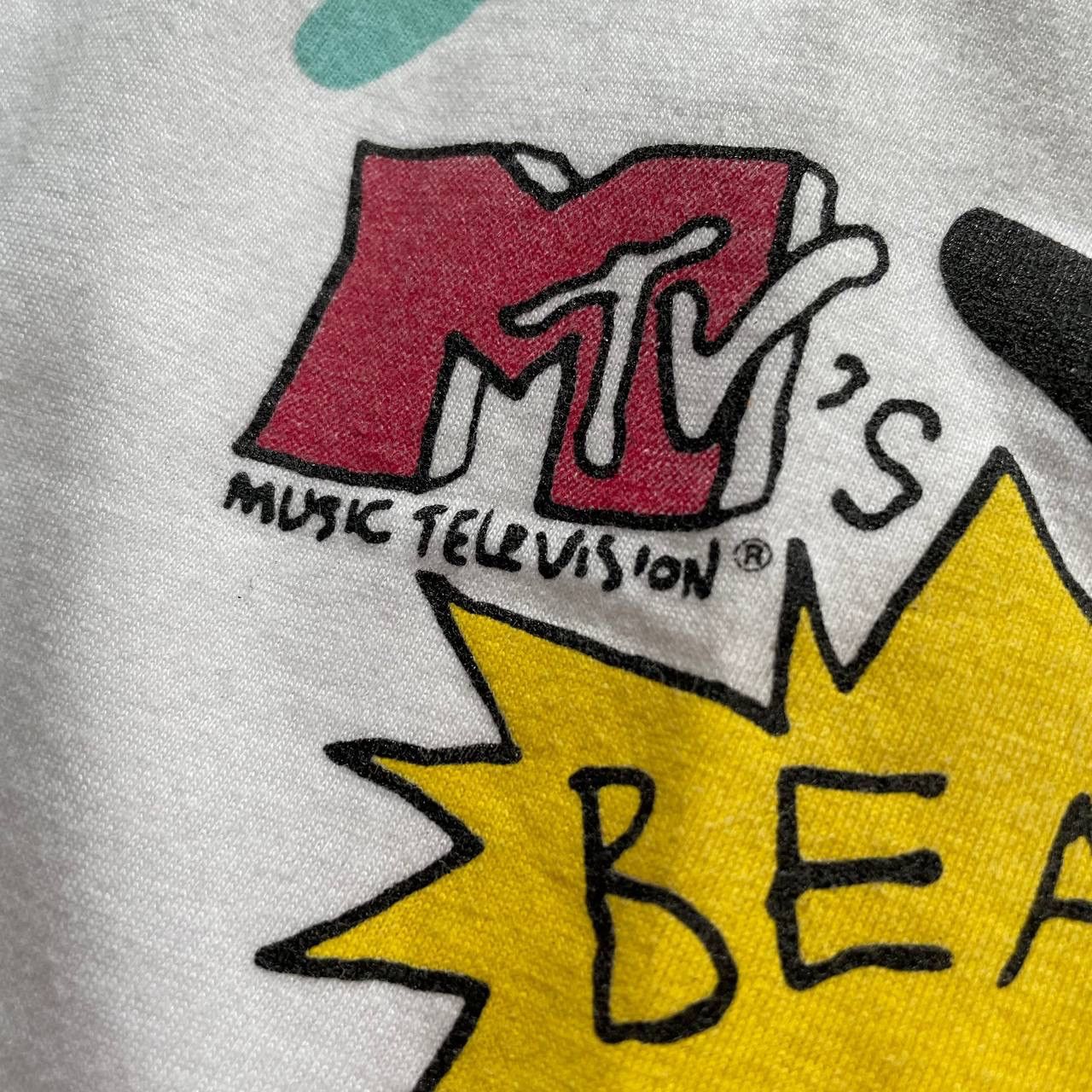 Mtv 1994 Vintage MTV Beavis and Butt-Head T-Shirt White Size L Size US L / EU 52-54 / 3 - 5 Thumbnail