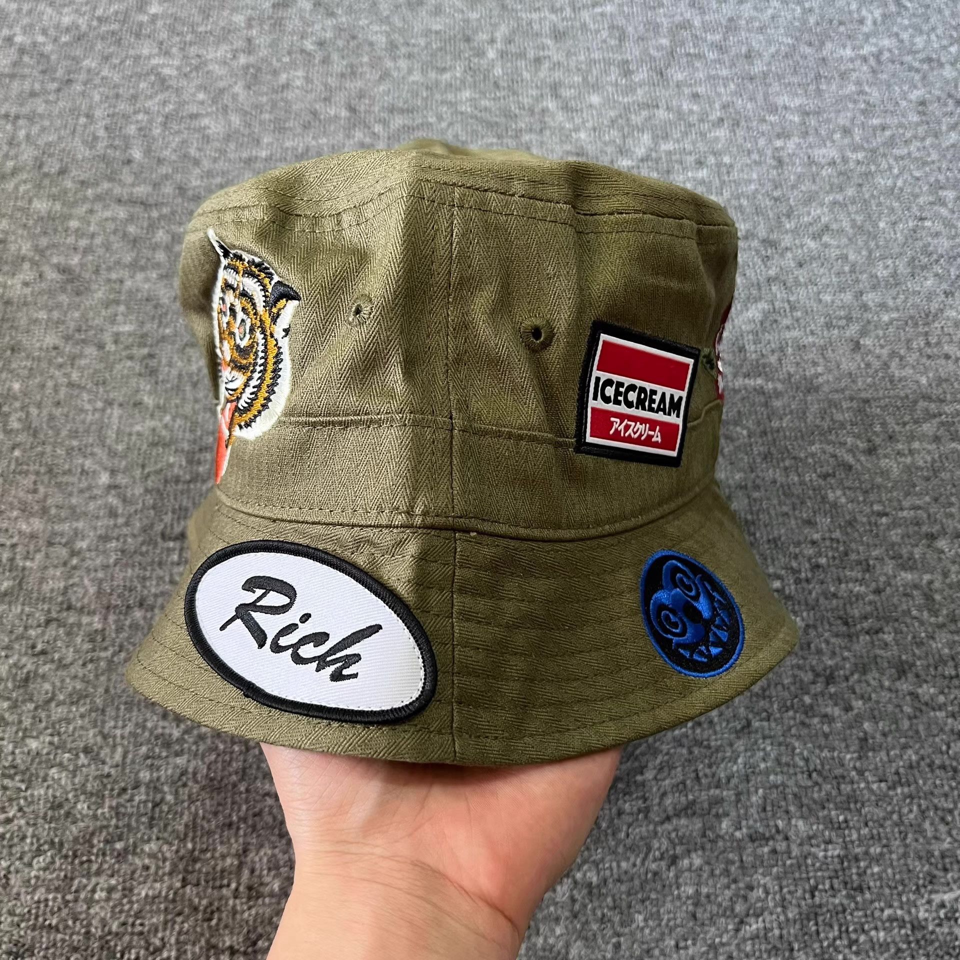 Billionaire Boys Club BBC US Flying Dog & Dollar Embroidered Bucket Hat Q7 Size ONE SIZE - 2 Thumbnail