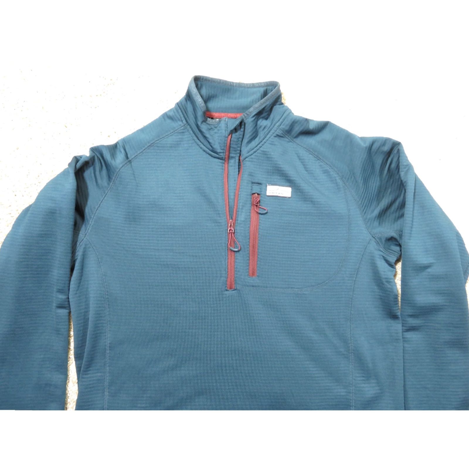 Orvis Orvis Trout Bum Pullover Mens M Aqua /red 1/4 Zip Fleece Grid Thermal Outdoor Shirt Sweater Mens Weathered Size US M / EU 48-50 / 2 - 3 Thumbnail
