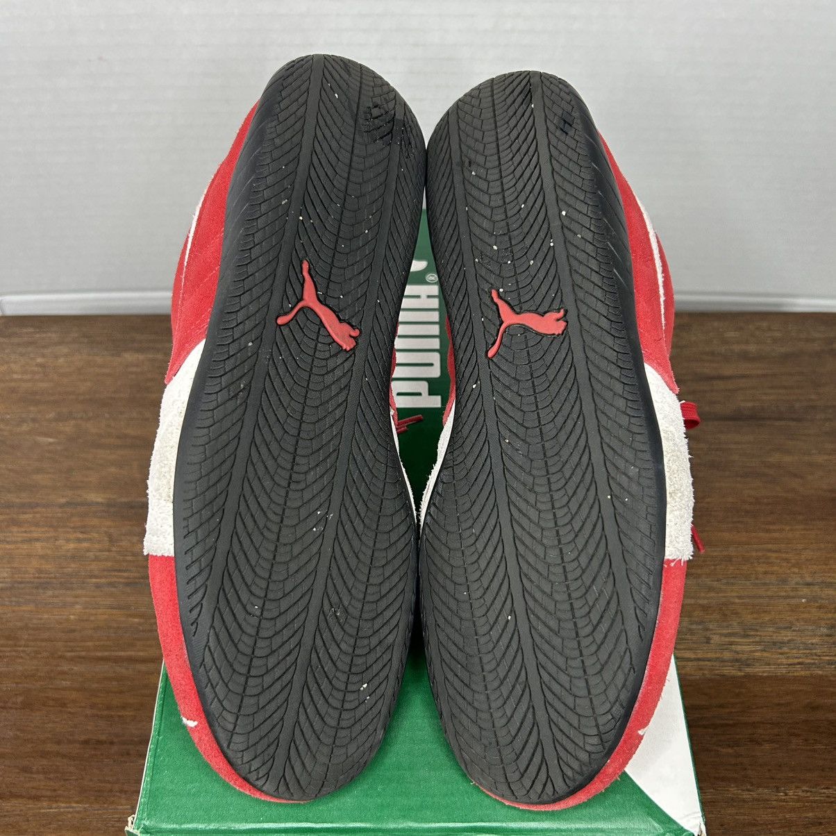 Puma Speedcat OG Red White Suede Sneakers 7Y/Women8.5