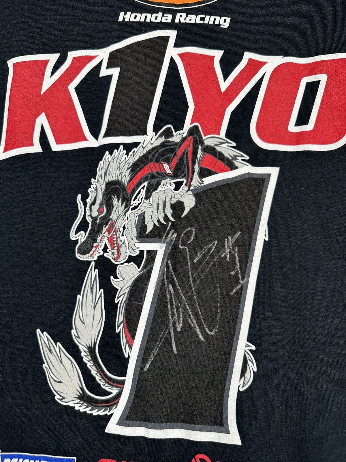 Honda × Vintage Honda k1yo with autograph Men S t-shirt black motorcycle Size US S / EU 44-46 / 1 - 12 Thumbnail