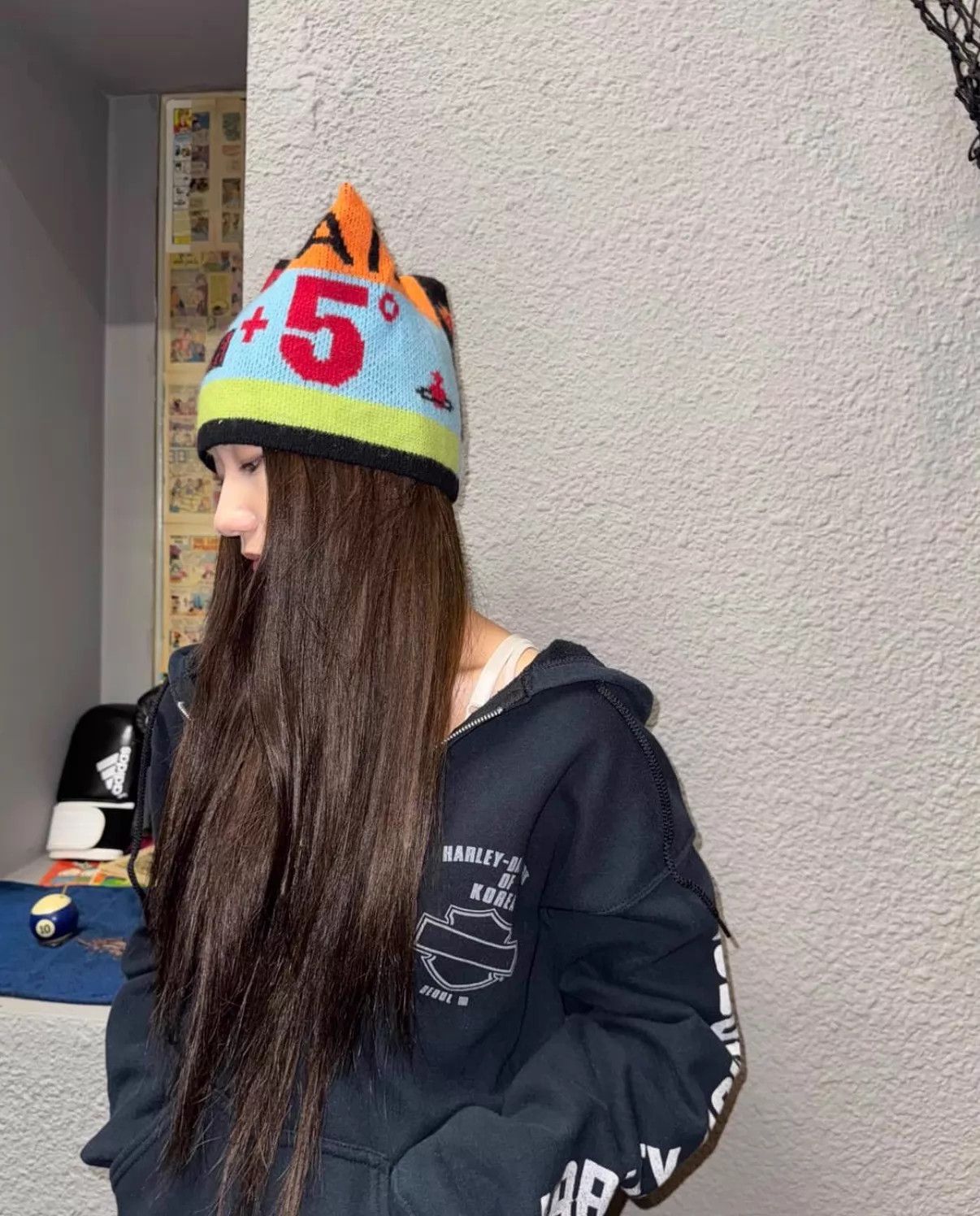 Vivienne Westwood Vivienne Westwood Colorful Patterned Beanie Size Free Size ONE SIZE - 3 Thumbnail