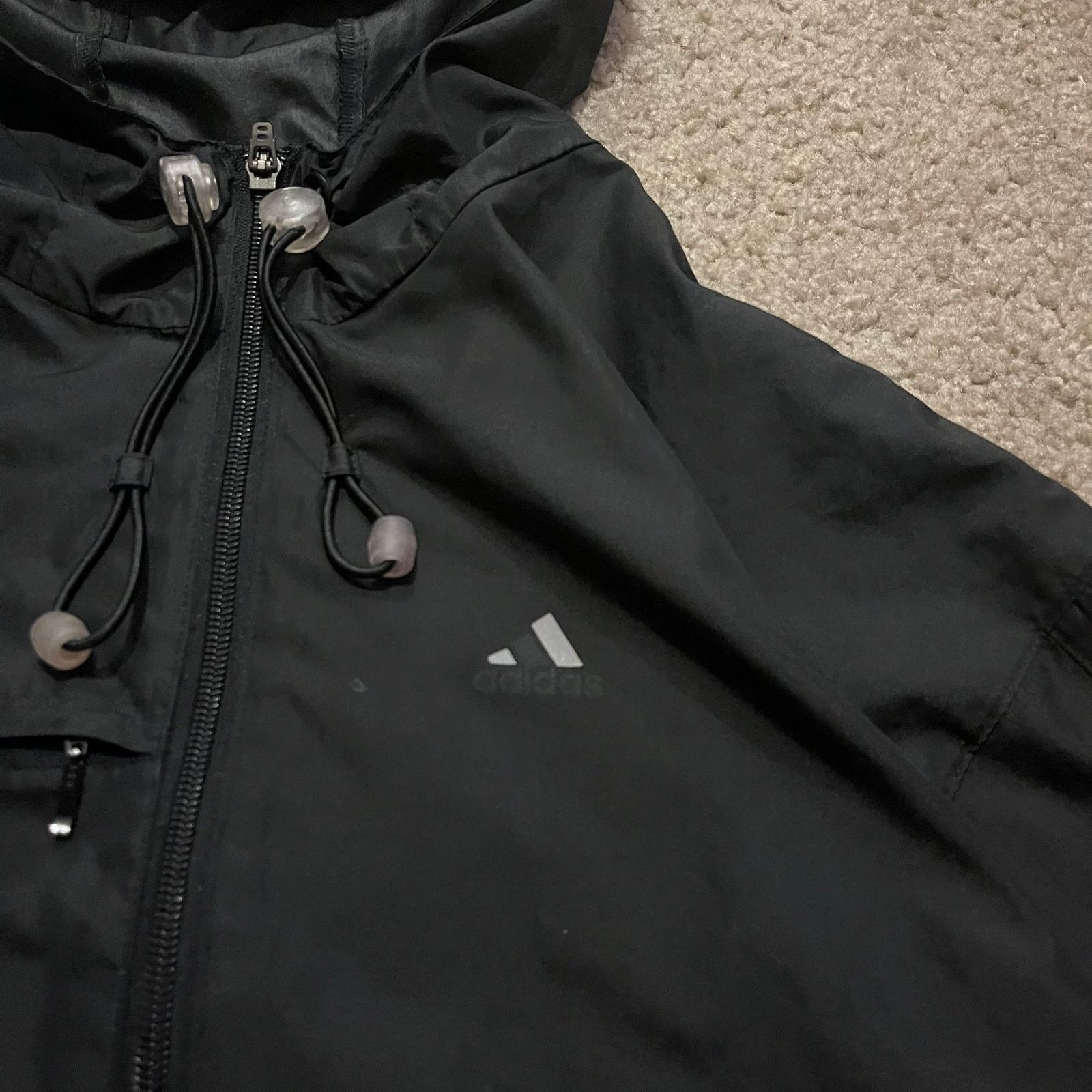 Adidas Adidas 2000’s Windbreaker Track Jacket Black M Size US M / EU 48-50 / 2 - 2 Thumbnail