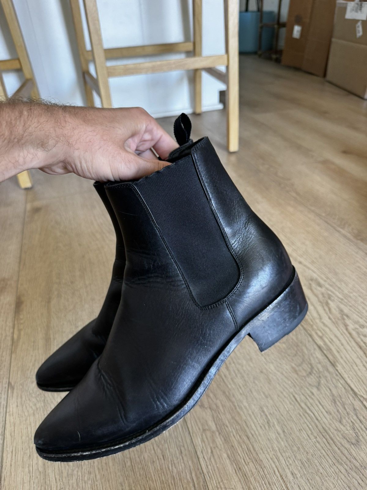 Celine × Hedi Slimane 19SS 40mm Python Jacno Zipped Boots sz41.5