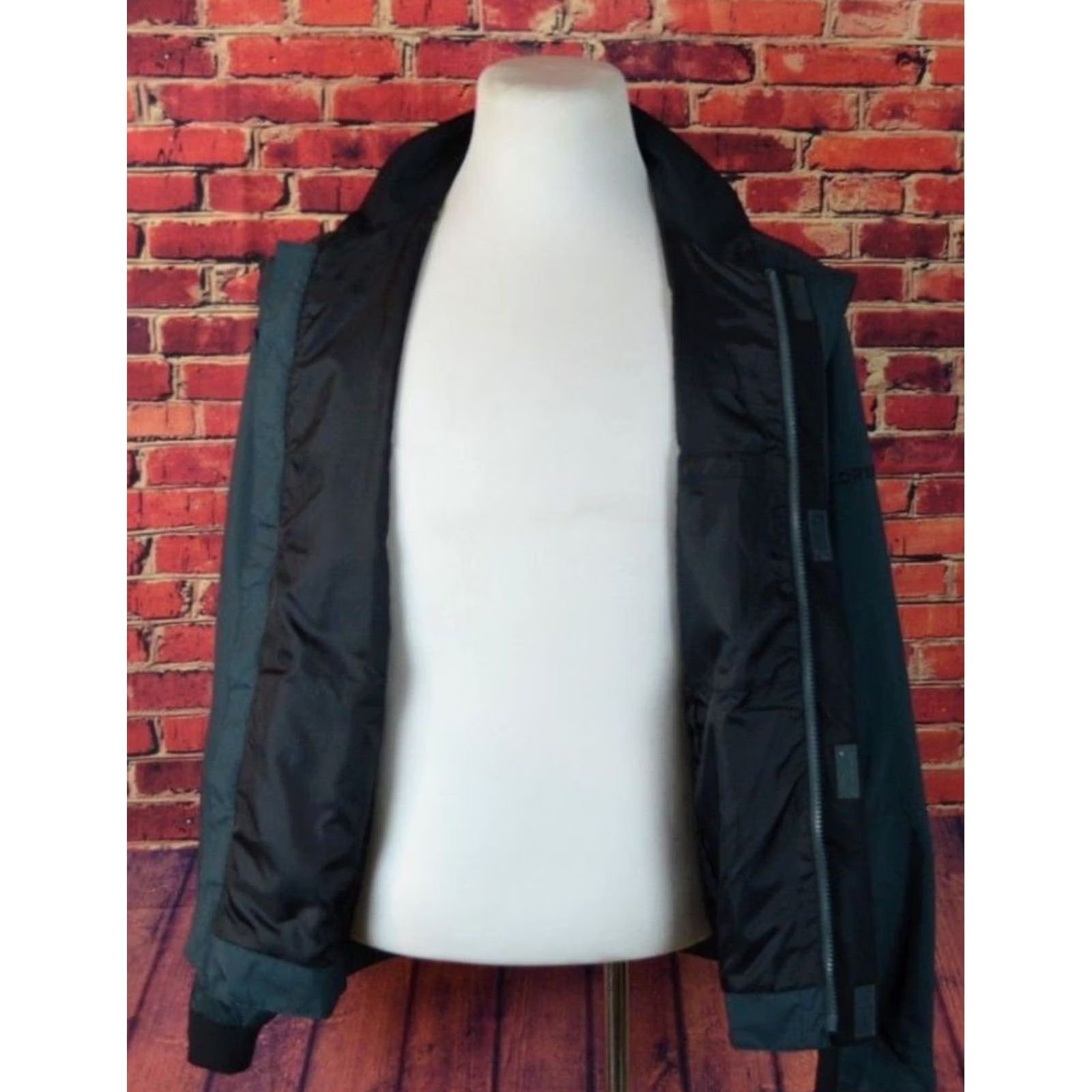 Footjoy Footjoy Dryjoys Coat Mens Medium M Black Gray Full Zip Hidden Zipper Golf Size US M / EU 48-50 / 2 - 6 Thumbnail