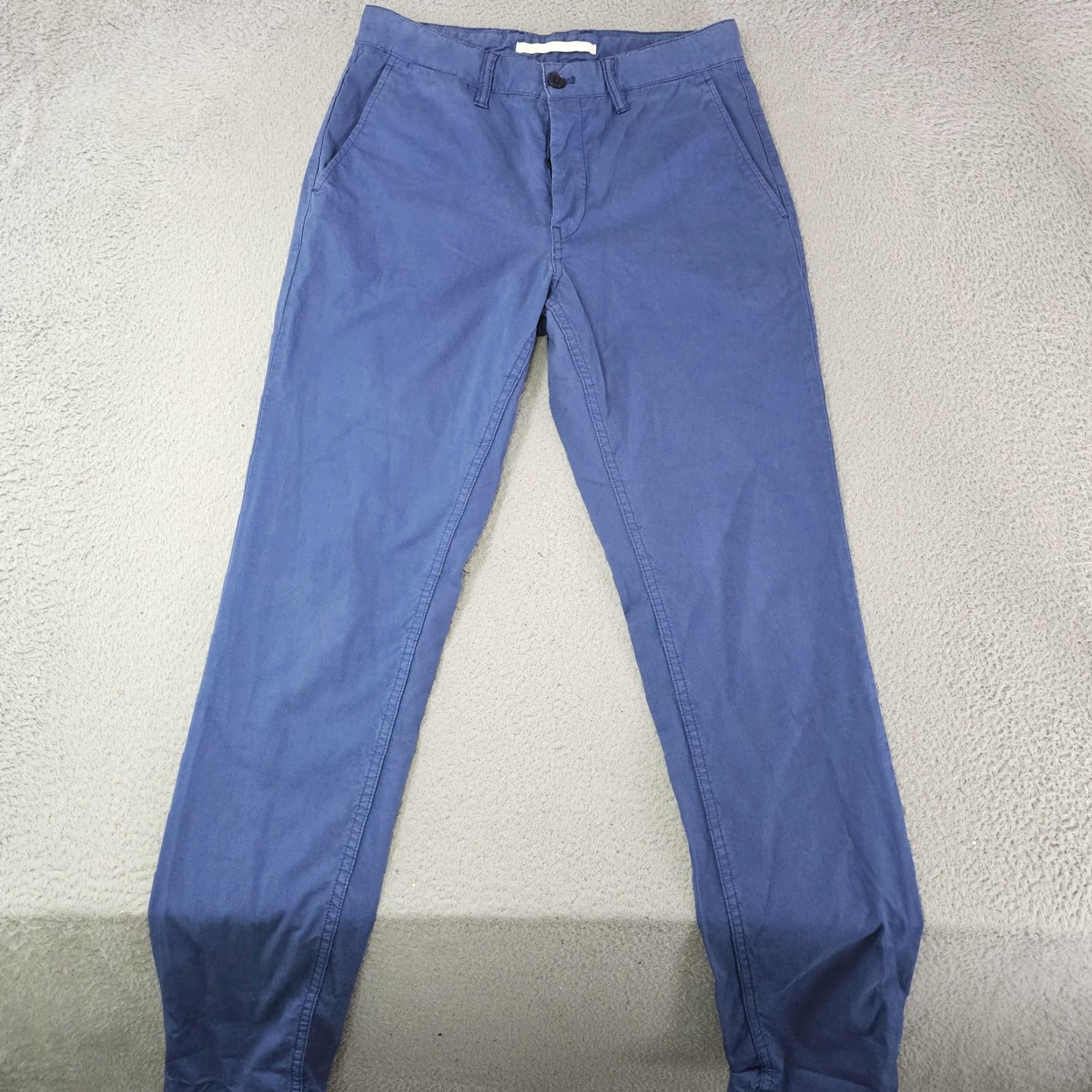 Norse Projects Norse Projects Pants Mens 28 Slim Light Twill AROS Chinos Blue Button Fly Casual Size US 28 / EU 44 - 2 Thumbnail