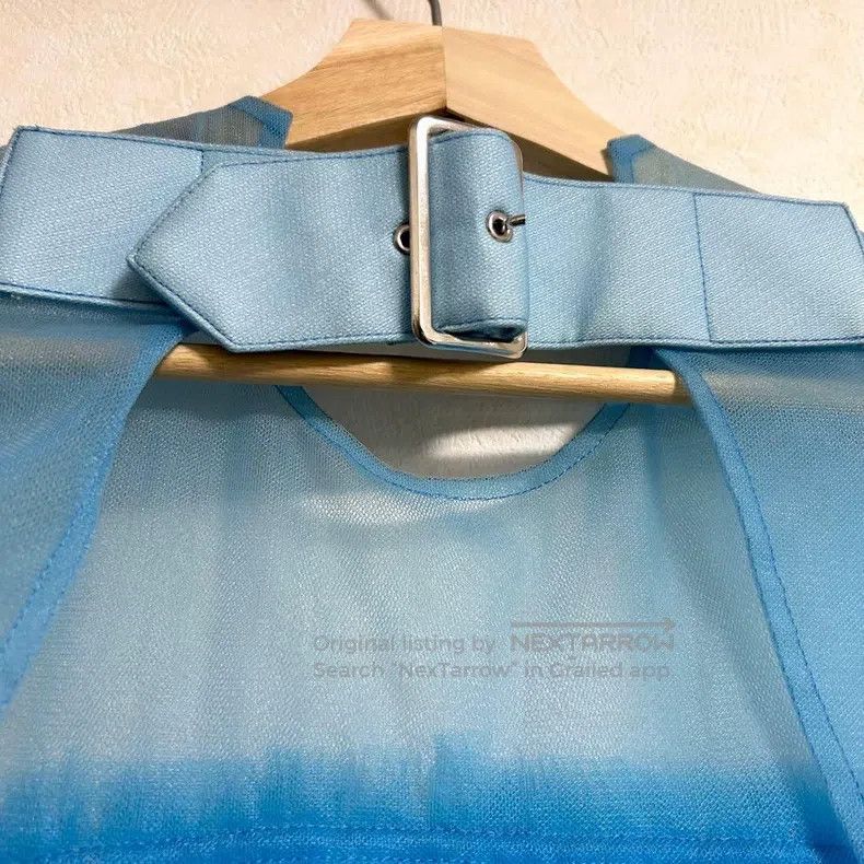 Comme des Garcons Comme Des Garcons Blue vintage lace short vest top Size S / US 4 / IT 40 - 4 Thumbnail