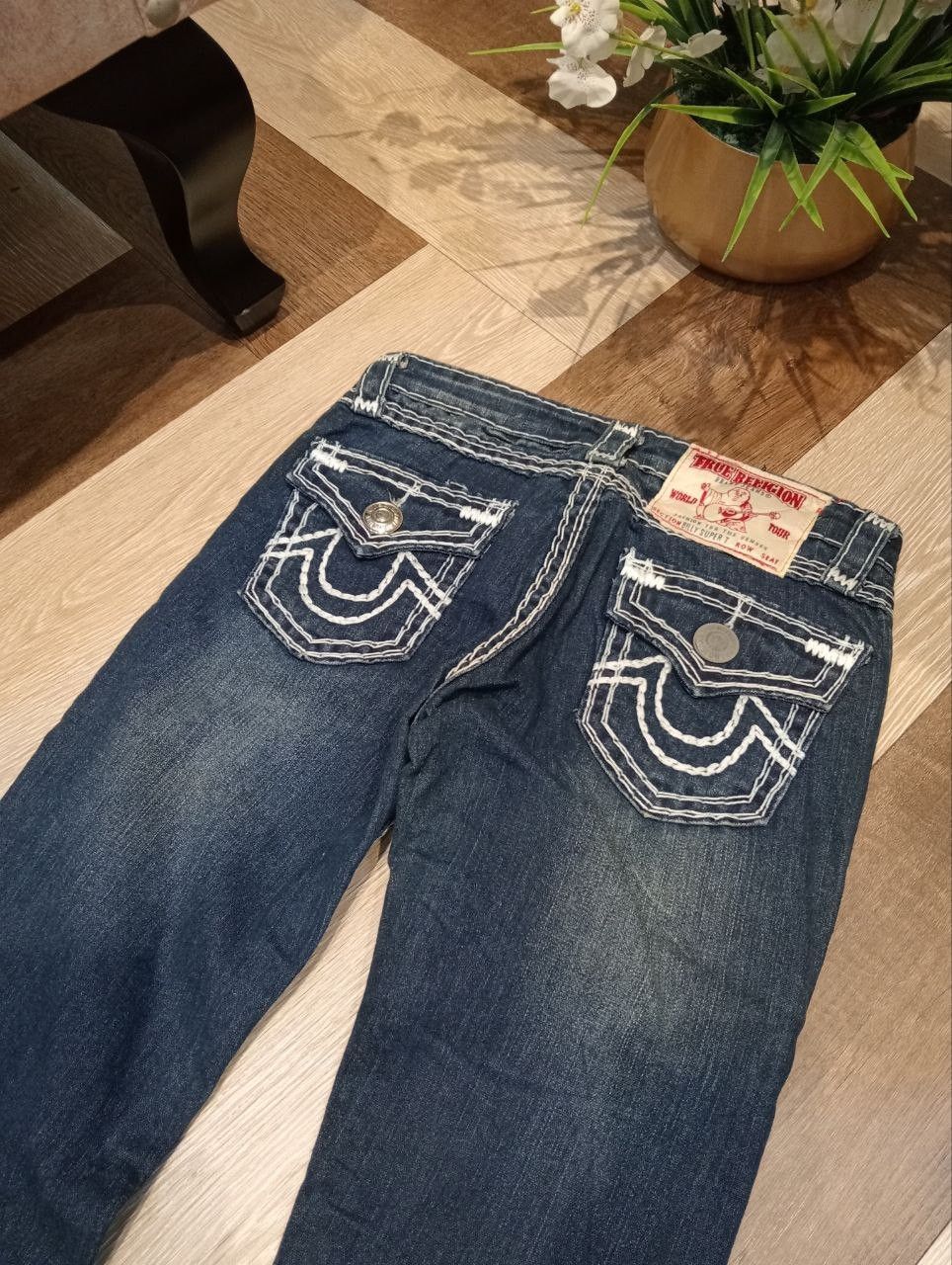True Religion TRUE RELIGION BILLY SUPER T BLUE DENIM PANTS Size 27" / US 4 / IT 40 - 12 Thumbnail