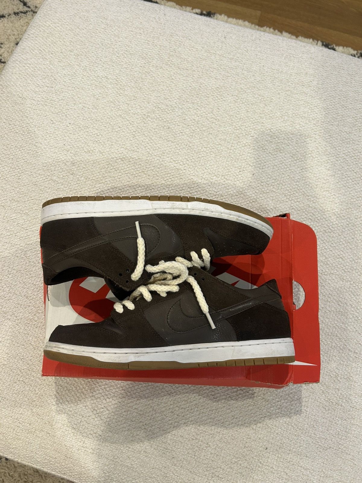 Nike Nike Dunk Low Pro Ishod Wair Dark Choclate Brown Size US 12 / EU 45 - 1 Thumbnail