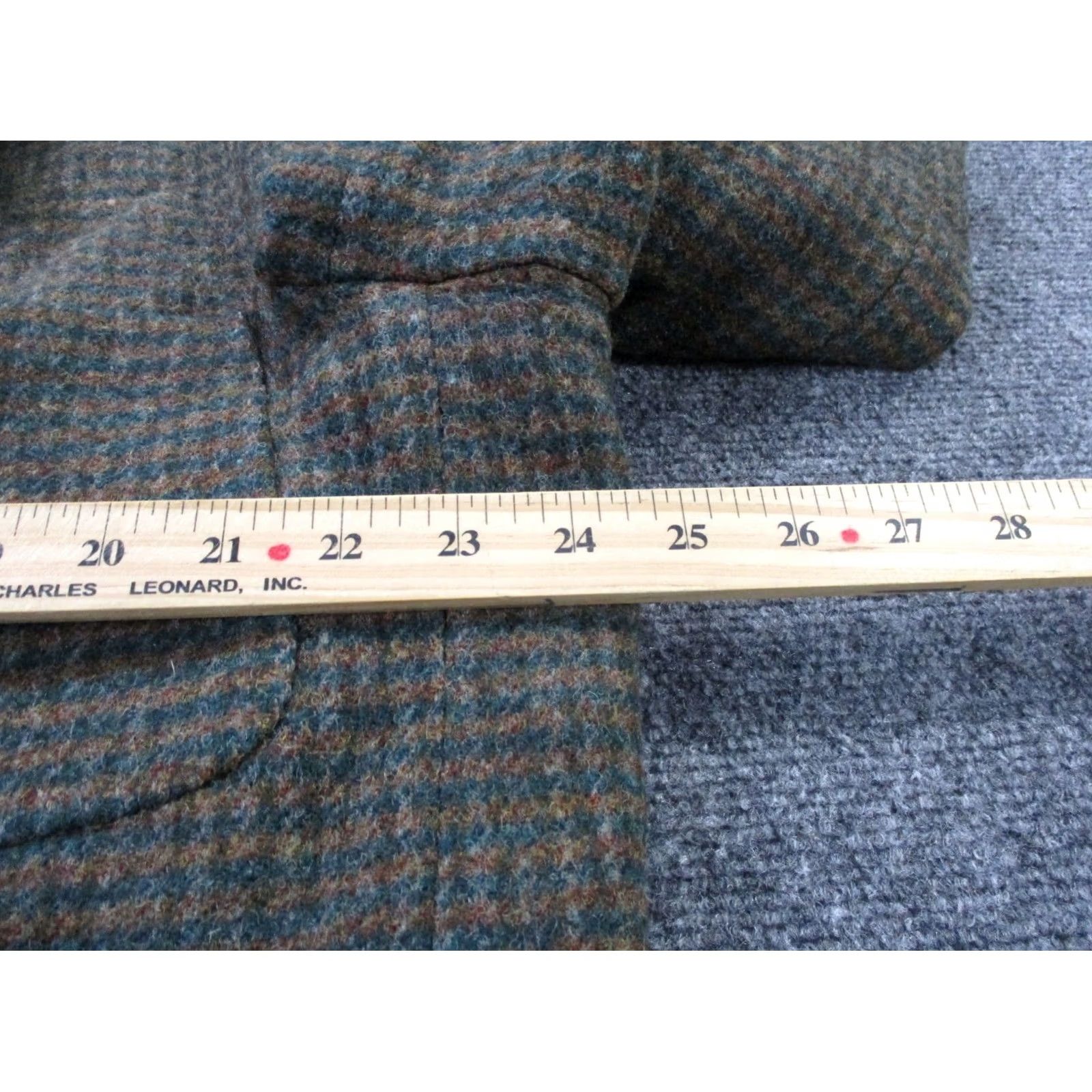 Vintage Vintage L.L. Bean Jacket Mens XL Wool Sport Blazer Coat Thinsulate Puffer Lined Herringbone Brown Nylon Wool Tuxedo Sportwear 90s Mens Size 46R - 5 Thumbnail