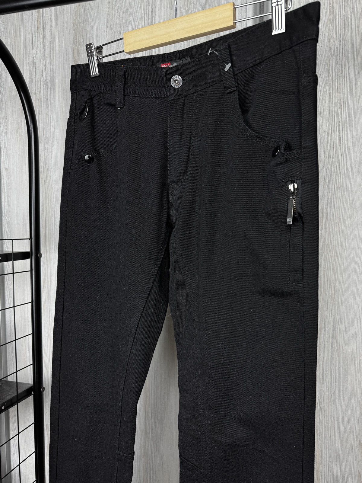 Diesel Diesel vintage zip pocket black big logo denim jeans y2k Size US 31 - 6 Thumbnail