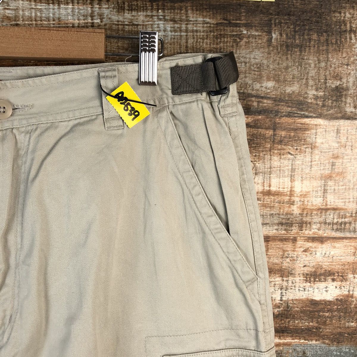 Japanese Brand Lava Bay Cream Cargo Multipocket Pants #A2539 Size US 35 - 8 Thumbnail