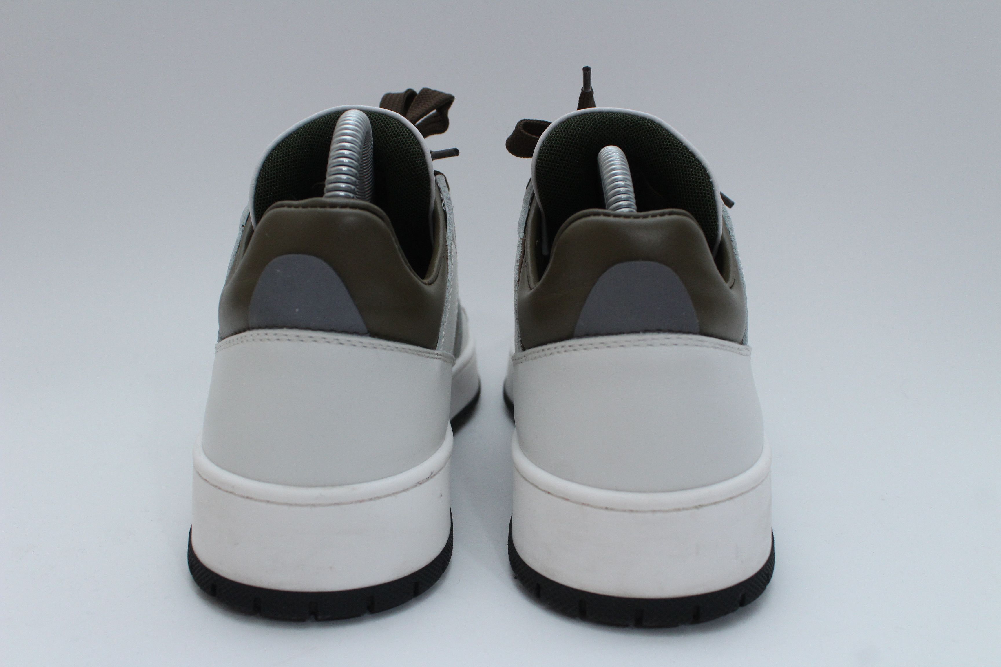 Roberto Cavalli Roberto Cavalli RC Monogram Leather Sneakers White Brown 41 Size US 8 / EU 41 - 6 Thumbnail