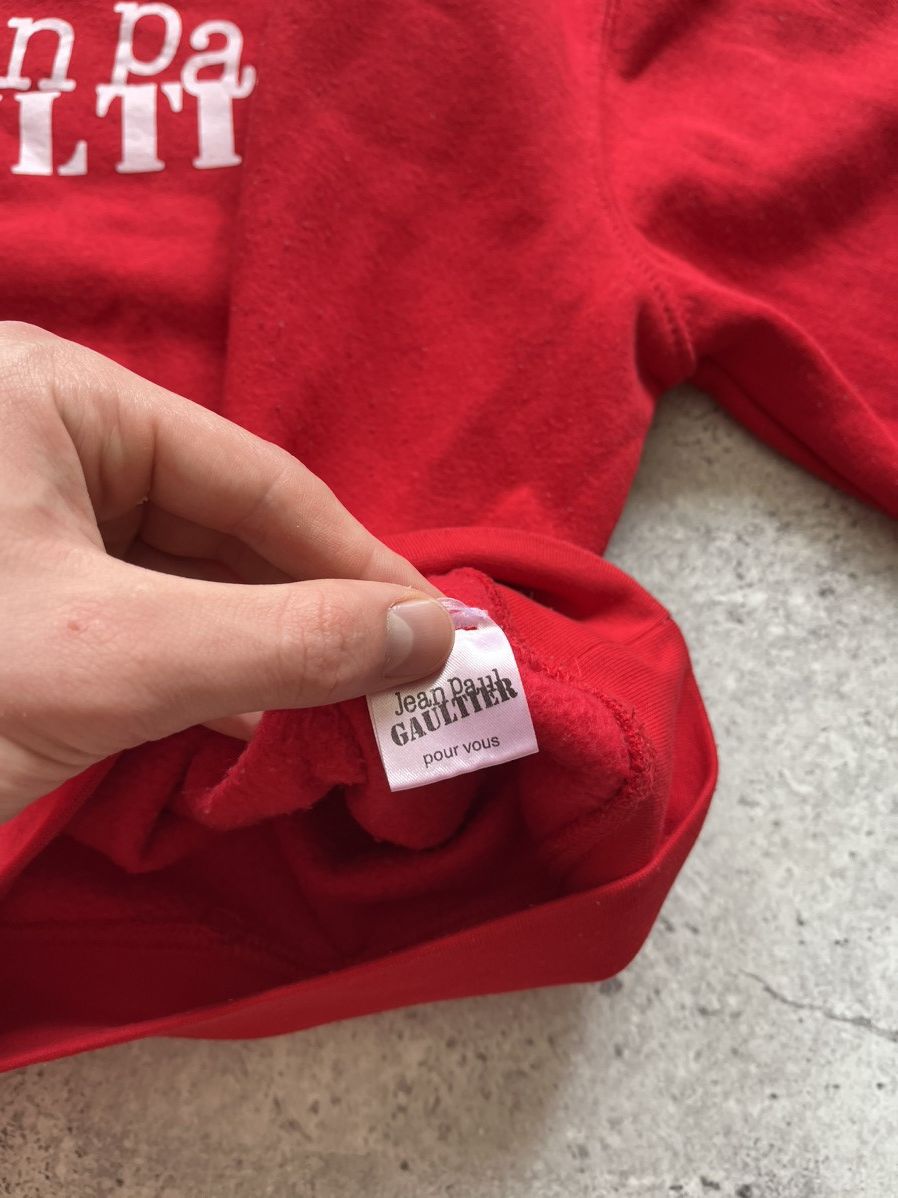 Jean Paul Gaultier × Vintage Rare Jean Paul Gaultier Spellout Logo Christmas Sweatshirt Size US S / EU 44-46 / 1 - 7 Thumbnail