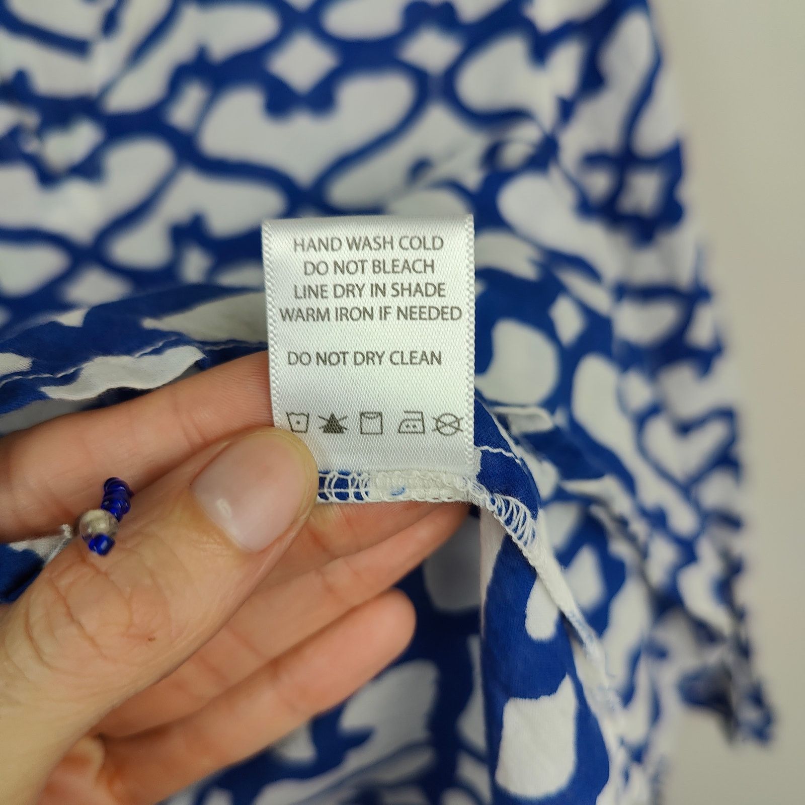 Other Roberta Roller Rabbit Tunic Top Womens XS White Blue Size XS / US 0-2 / IT 36-38 - 7 Thumbnail