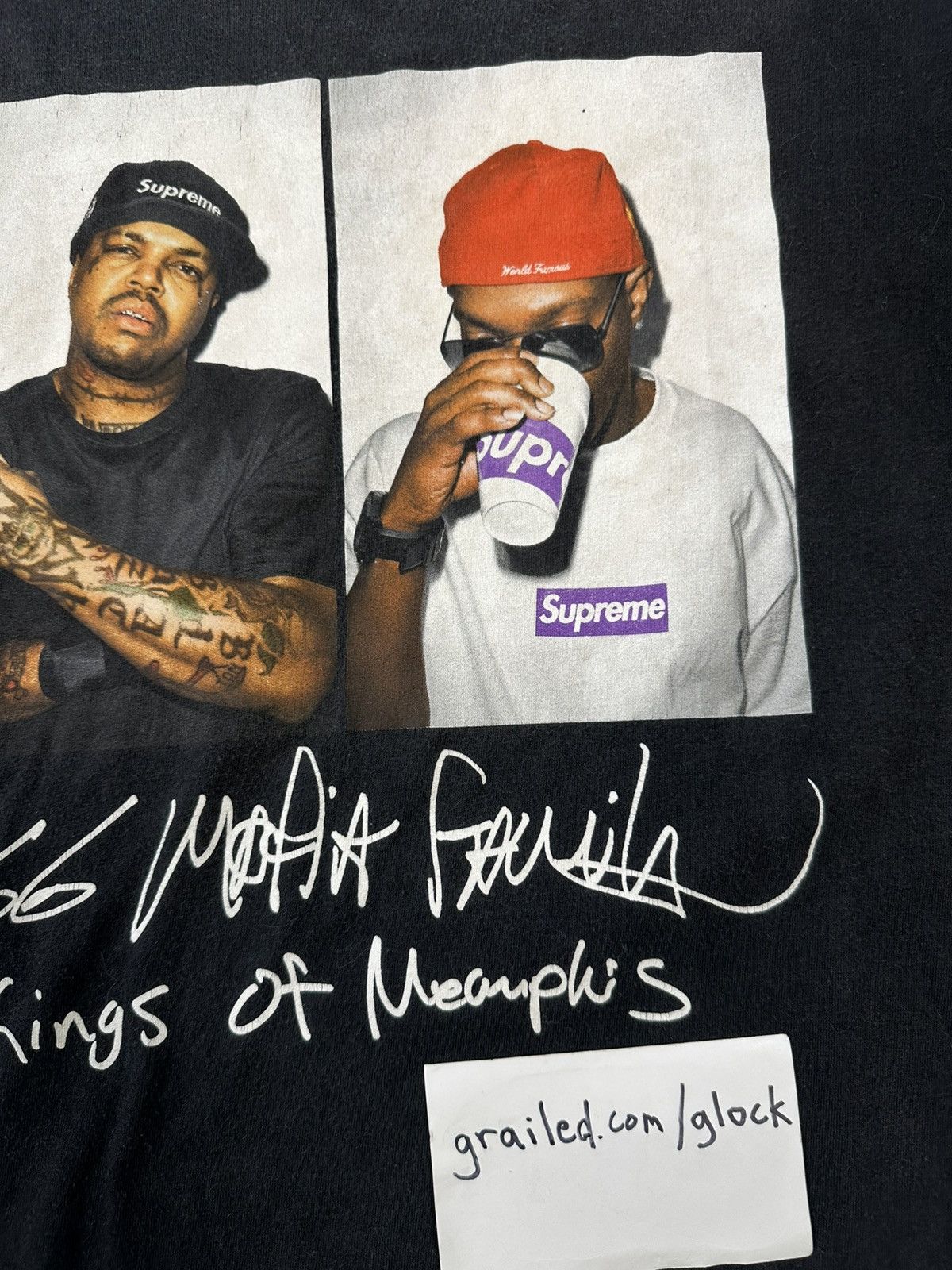 Supreme Supreme Three 6 Mafia Photo Tee Black SS12 Large Size US L / EU 52-54 / 3 - 3 Thumbnail