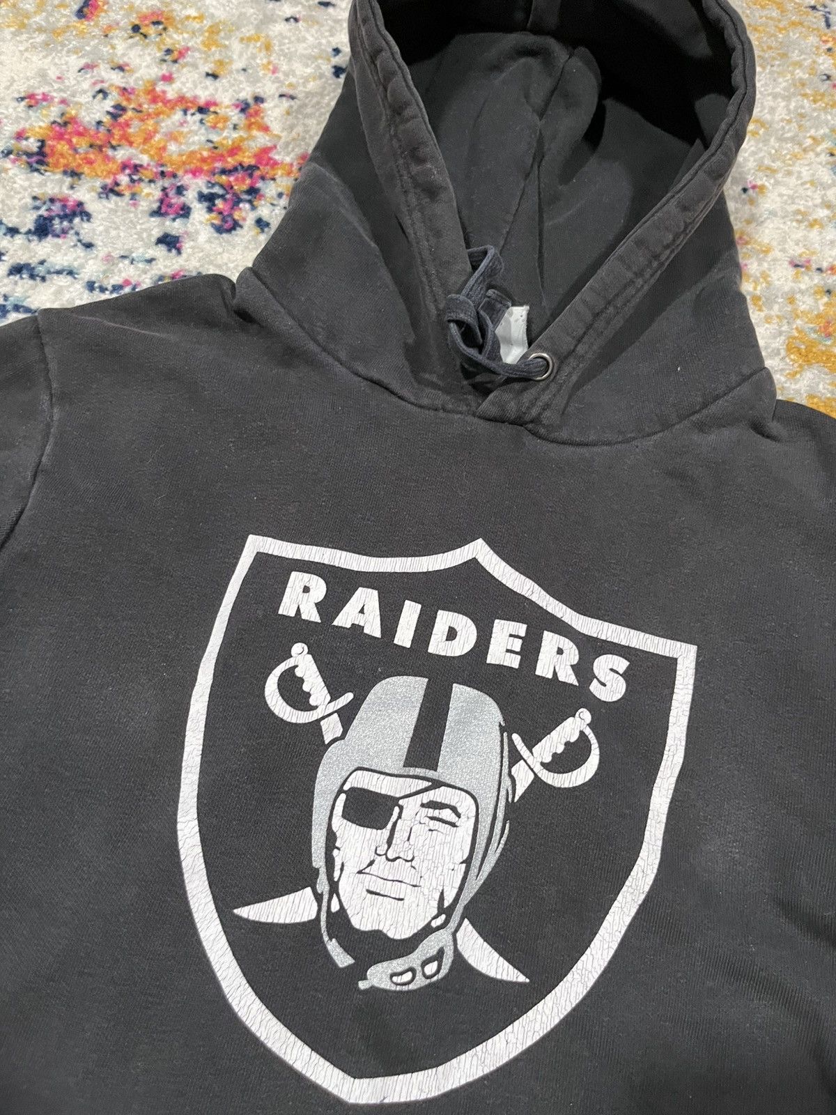 Vintage Raiders Hoodie Medium Size US M / EU 48-50 / 2 - 2 Thumbnail