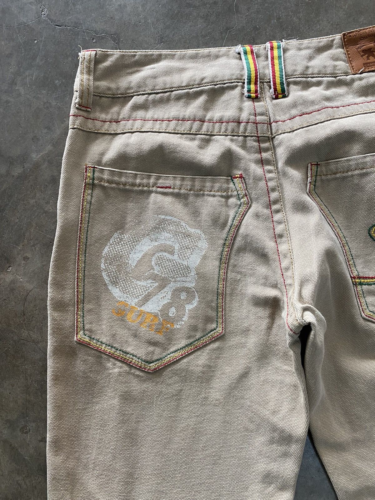 Gotcha × Hysteric Glamour × Tornado Mart Vintage Gotcha American Surf-wear Street Denim Size US 31 - 3 Thumbnail