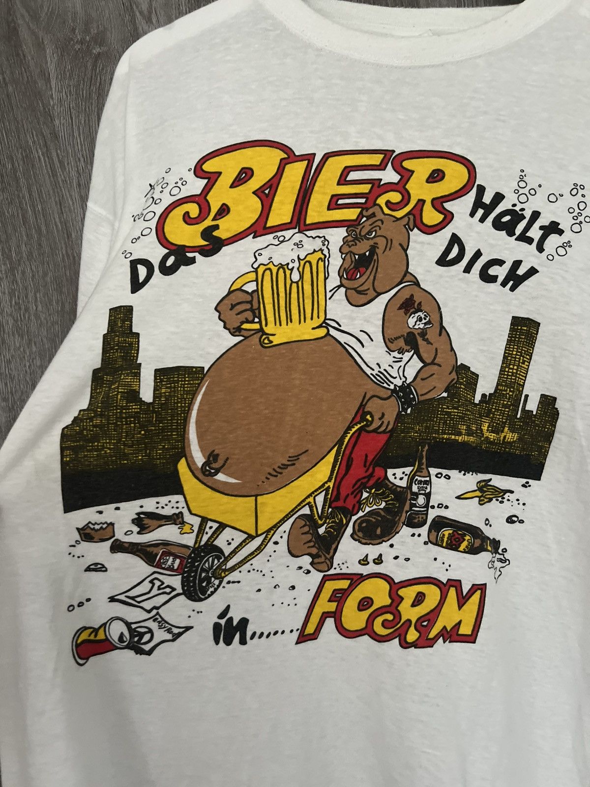 Vintage Vintage 90s tee humor beer Size US XL / EU 56 / 4 - 3 Thumbnail