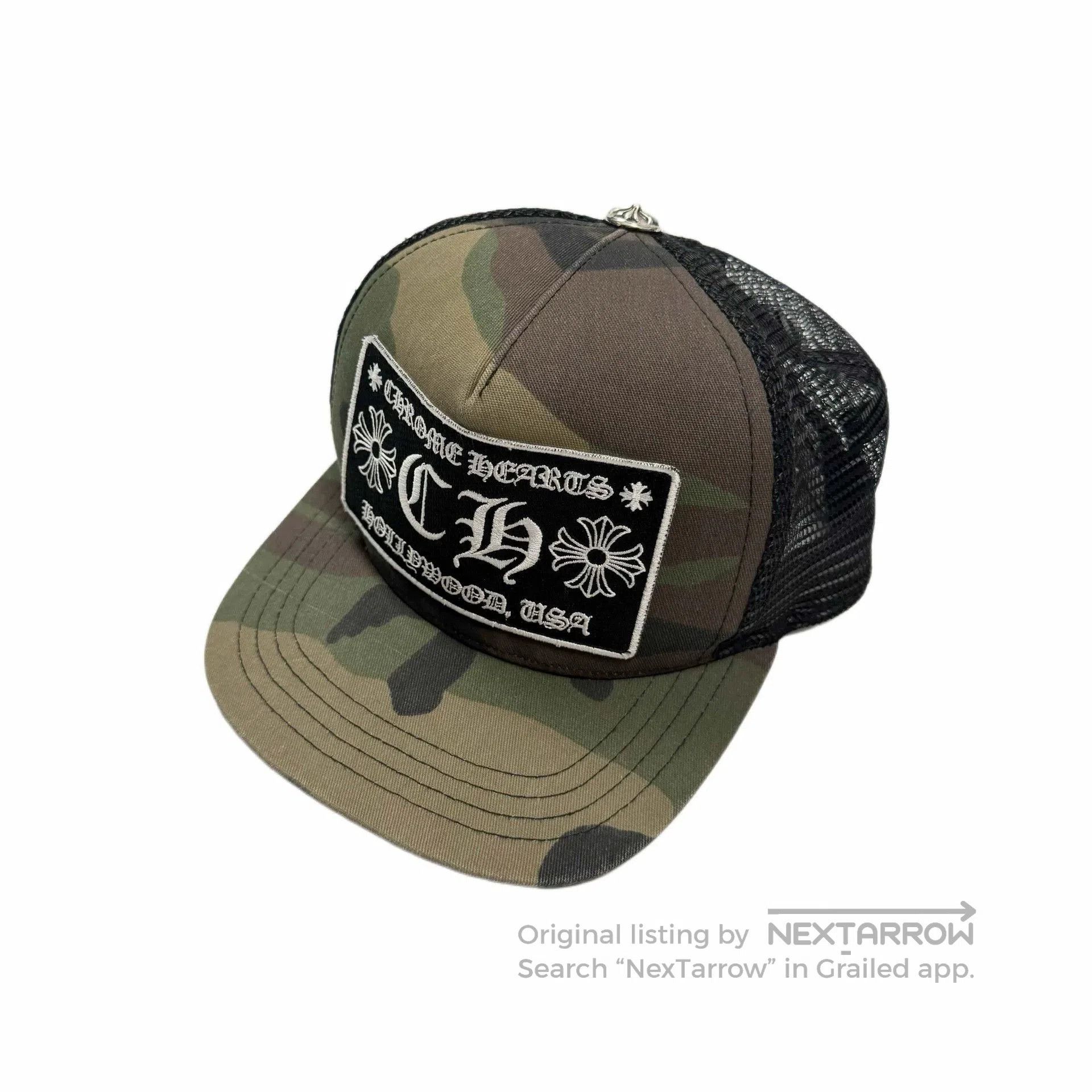 Chrome Hearts chrome hearts camo logo trucker cap. Size ONE SIZE - 1 Thumbnail